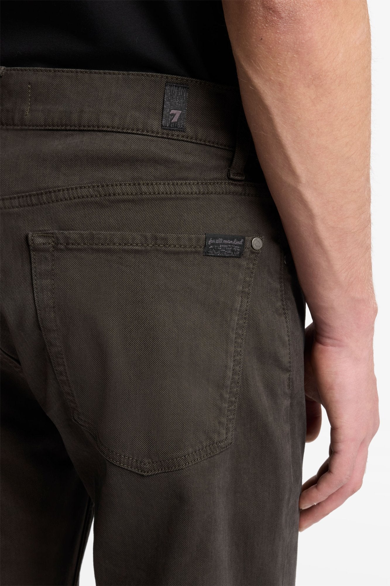 7-for-all-mankind-slimmy-slim-twill-hose-dark-olive-herren image 4