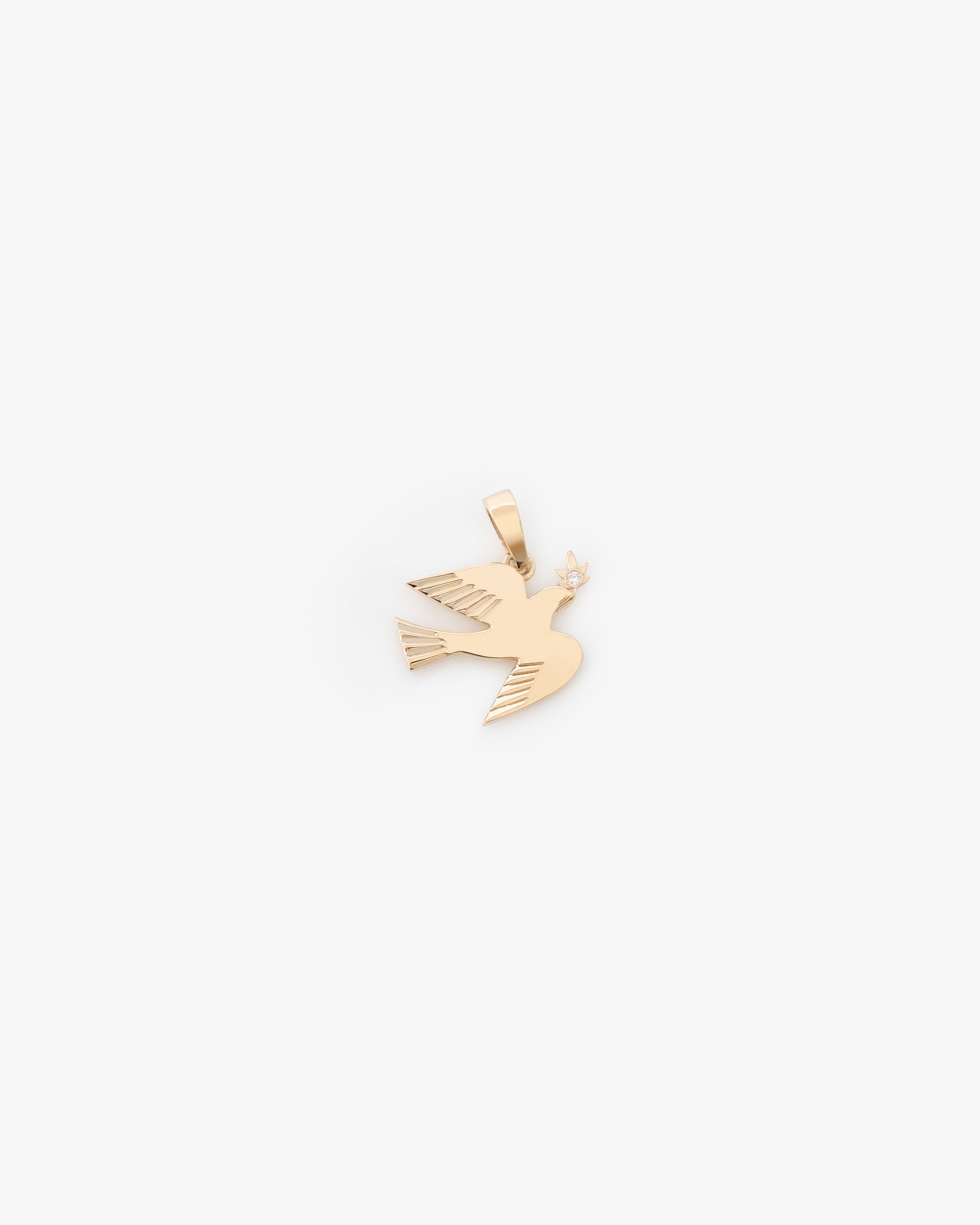 aim-leon-dore-14kt-gold-dove-anh-nger-mit-diamant image 2