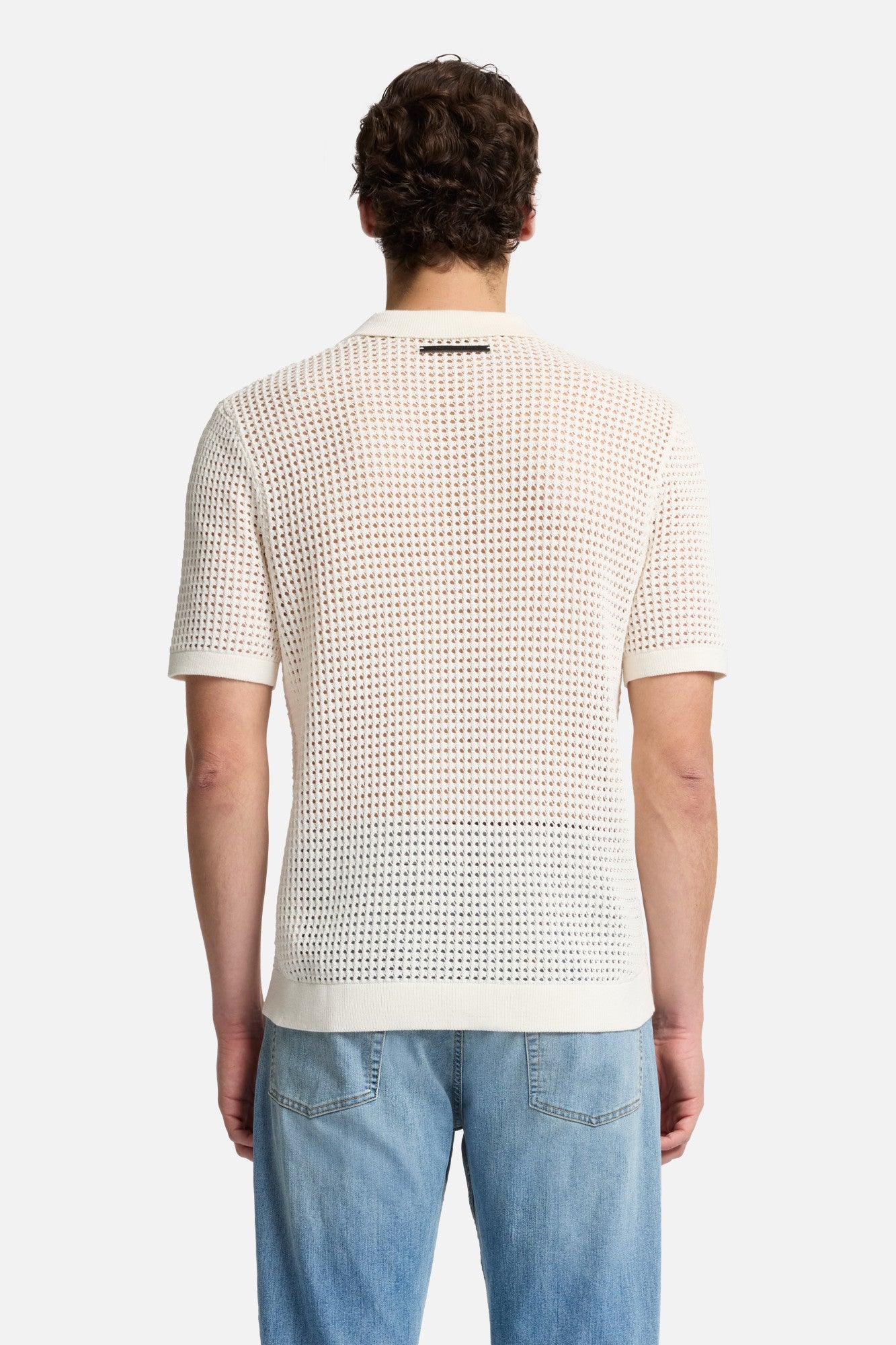 7-for-all-mankind-short-sleeve-crochet-polo-herren-white image 5