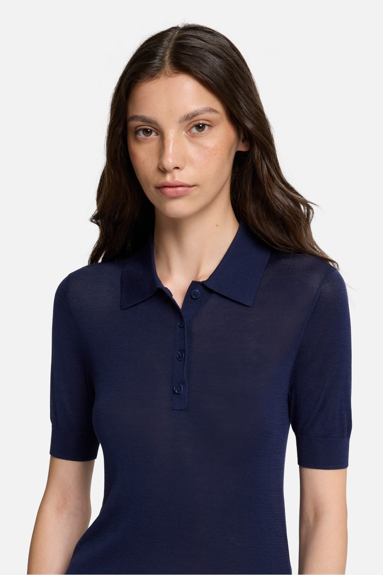 7-for-all-mankind-silk-blend-polo-damen-navy image 4