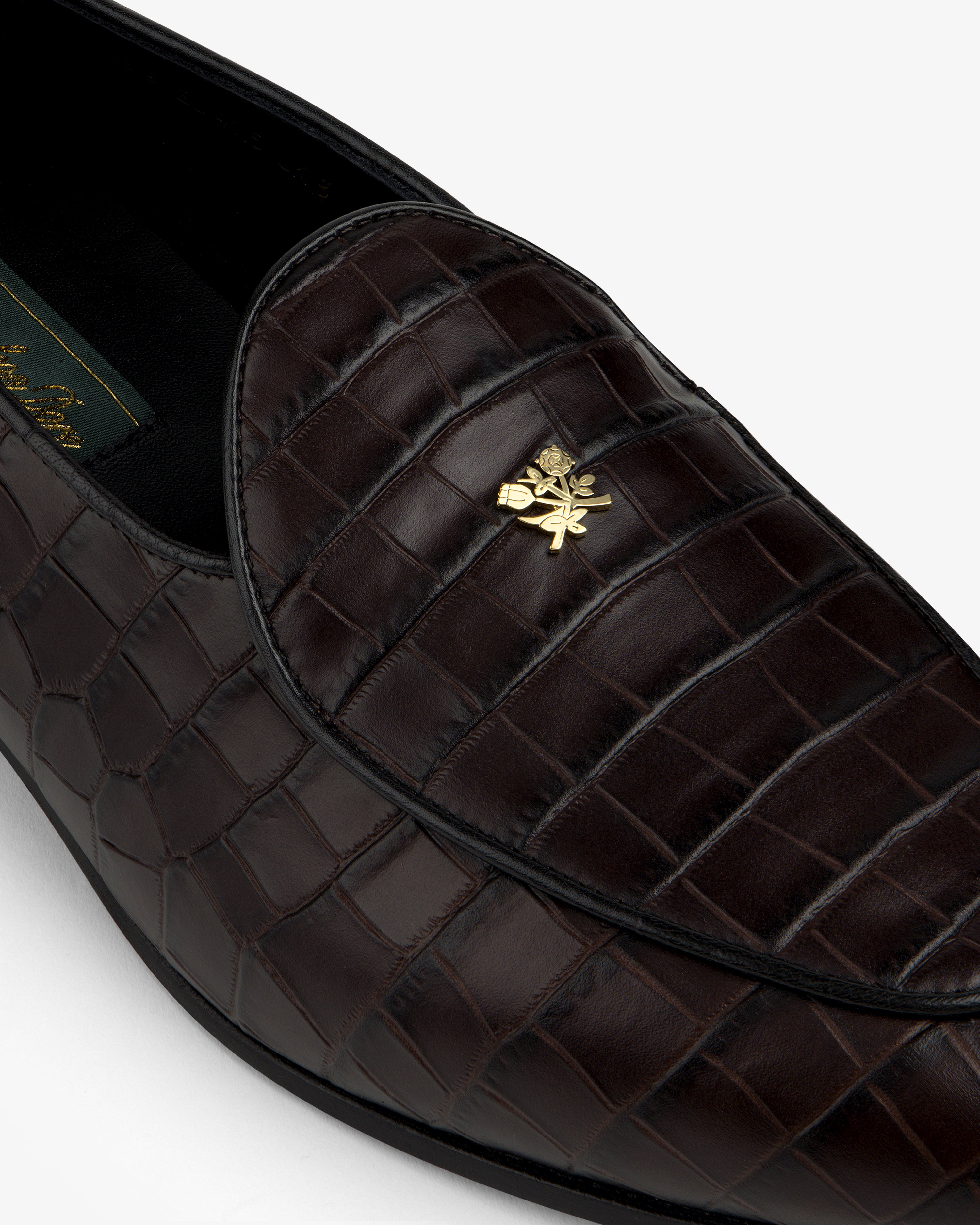 aim-leon-dore-croc-embossed-crest-sal-ni-loafer-brauner-lederloafer image 7