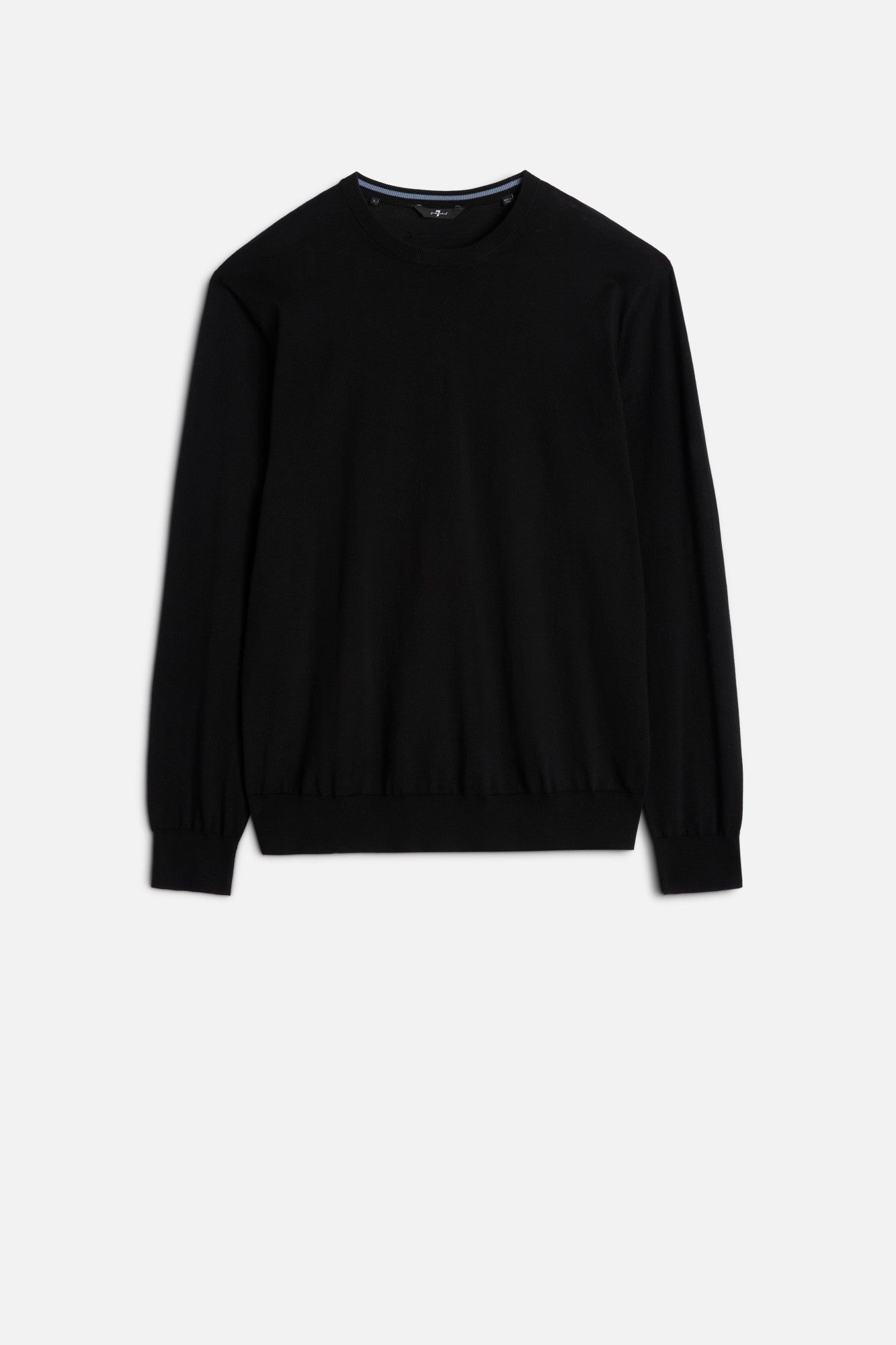 7-for-all-mankind-classic-cotton-langarm-pullover-schwarz image 1
