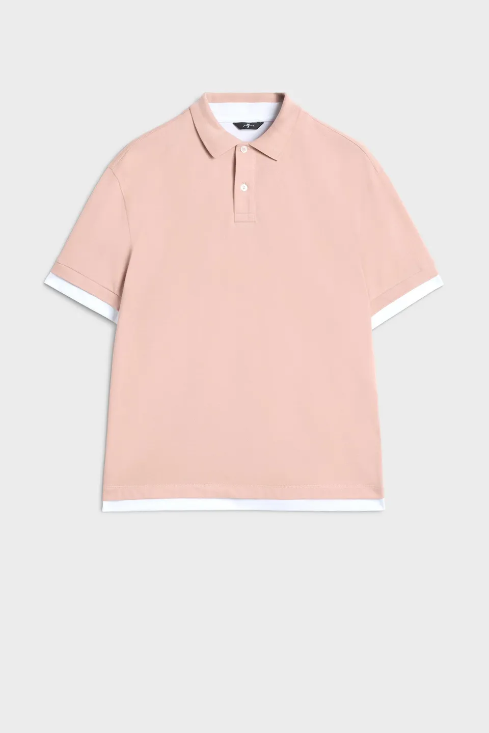 7-for-all-mankind-double-layer-polo-rose-herren image 1