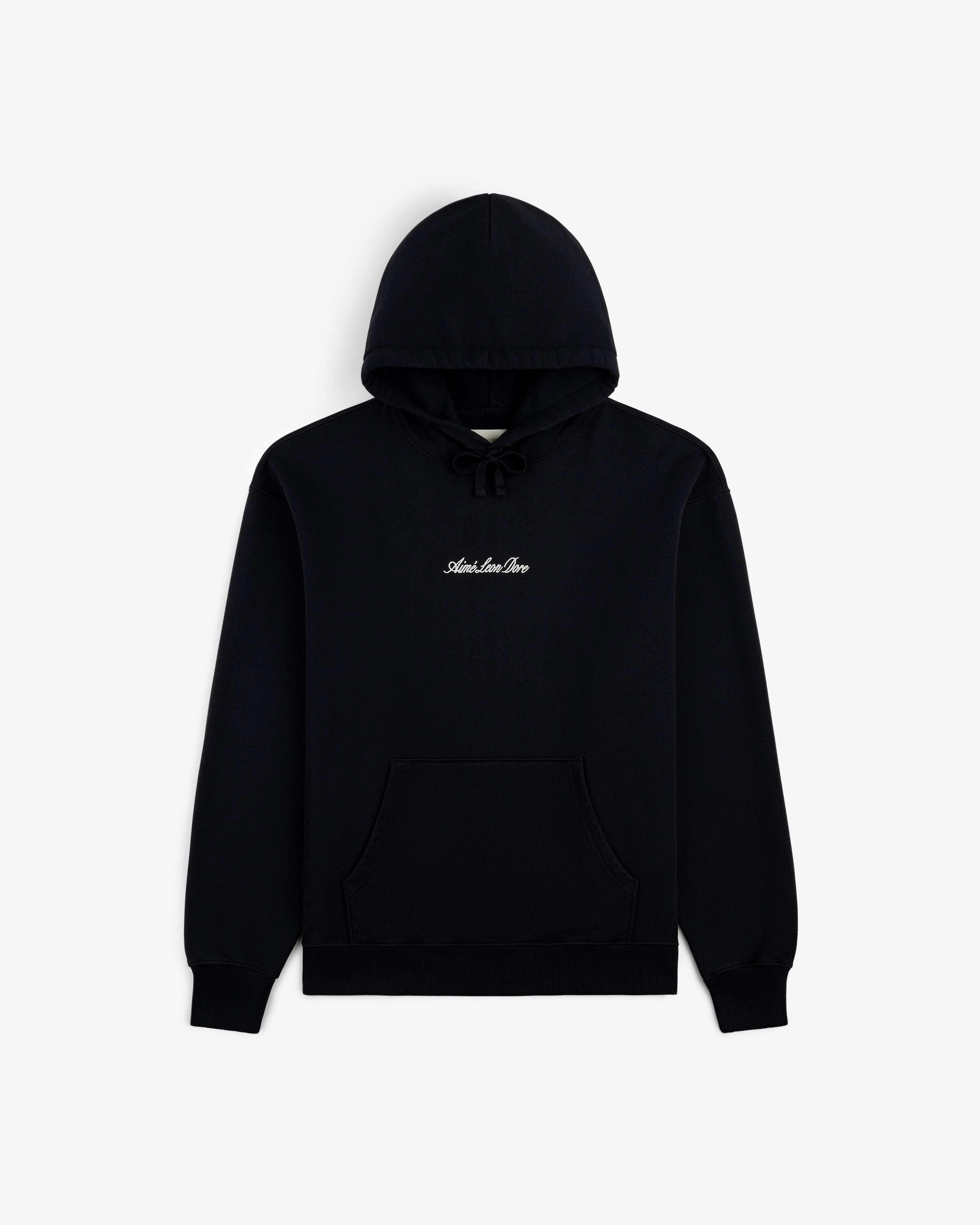 aim-leon-dore-embroidered-logo-hoodie-schwarz-530-gsm image 2