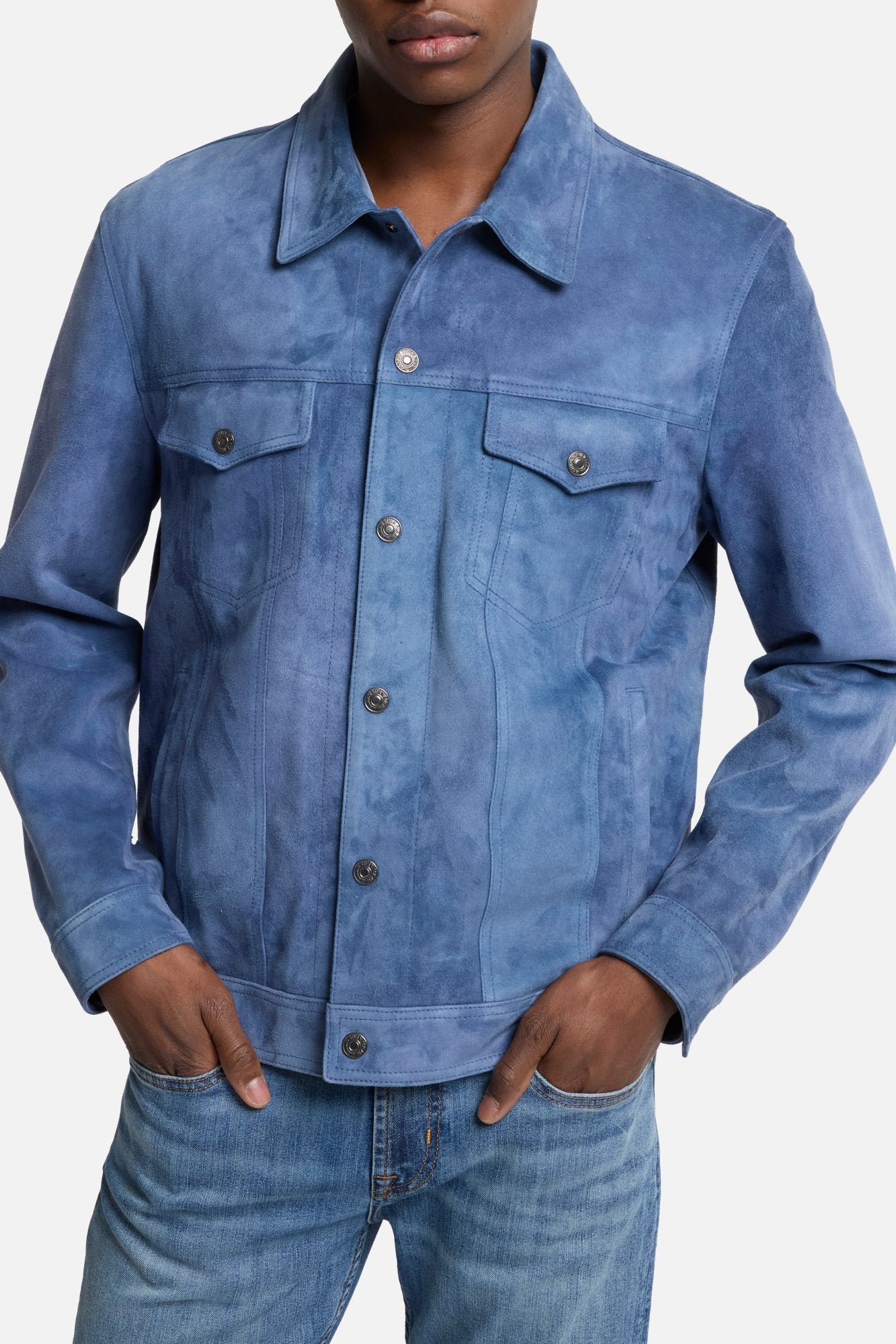 7-for-all-mankind-suede-trucker-jacket-dusty-blue-herren-lederjacke image 4