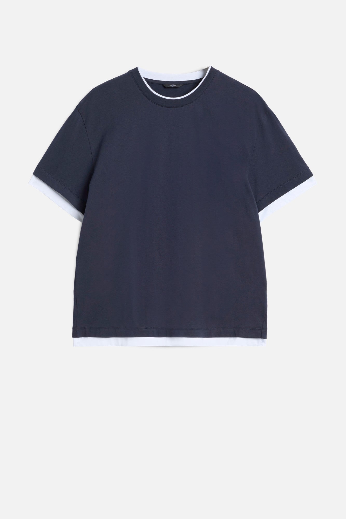 7-for-all-mankind-double-layer-tee-midnight-herren image 1