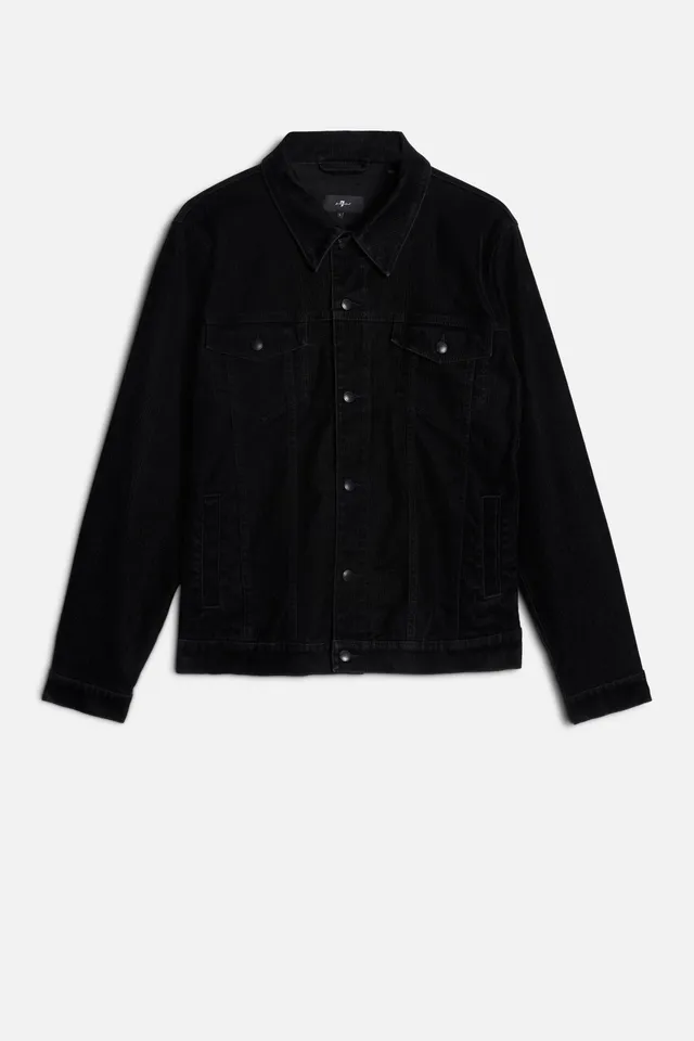 7-for-all-mankind-flock-denim-perfect-trucker-jacke-lava-rocks-herren image 1