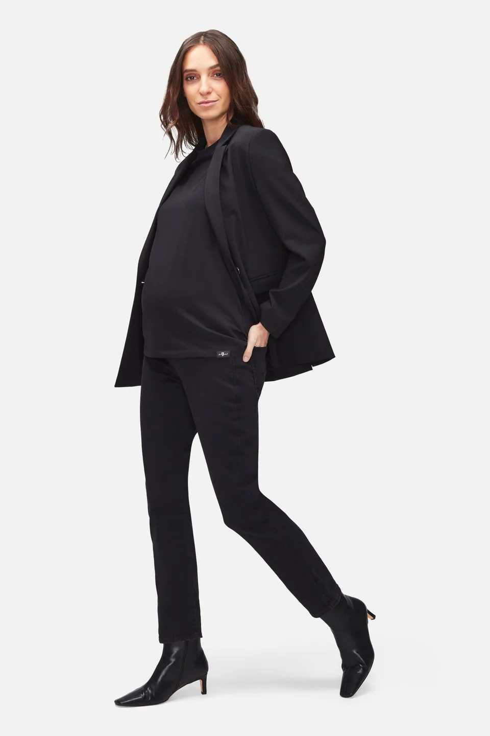 7-for-all-mankind-straight-maternity-umstandsjeans-luxe-gravity image 1