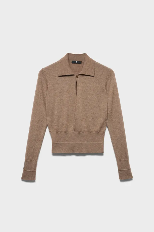 7-for-all-mankind-double-rib-polo-sweater-in-cashmere-sandcastle image 1