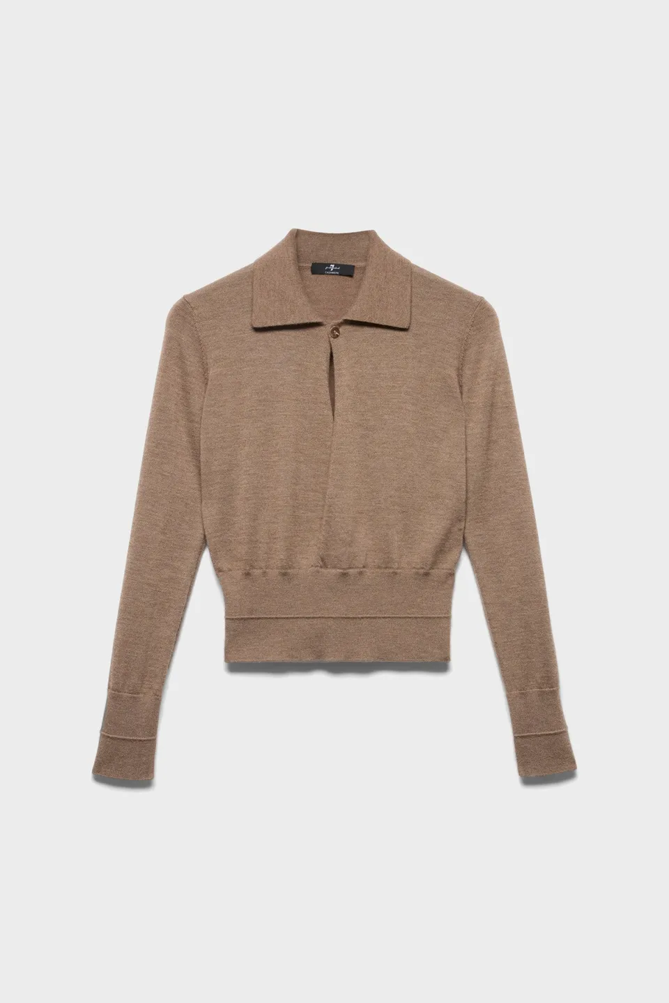 7-for-all-mankind-double-rib-polo-sweater-in-cashmere-sandcastle image 1