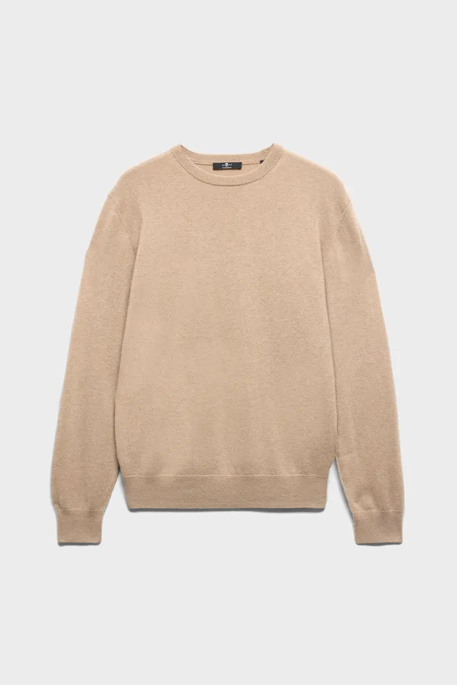 7-for-all-mankind-crewneck-sweater-cashmere-umber-herren-kaschmirpullover image 1
