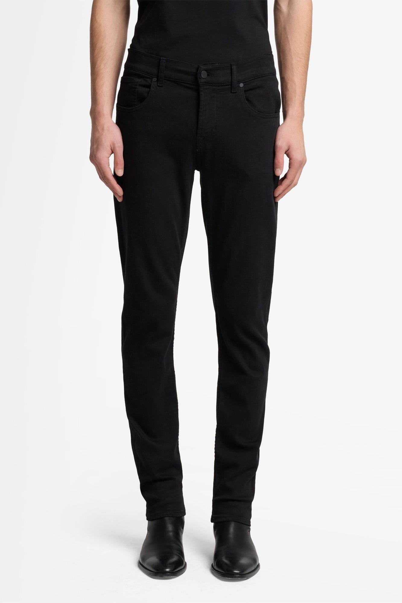 7-for-all-mankind-slimmy-tapered-jeans-herren-luxe-performance-black image 3