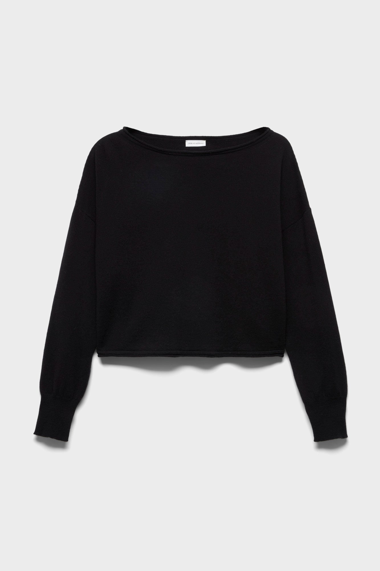 7-for-all-mankind-boat-neck-cropped-sweater-wool-eclipse-damen image 1