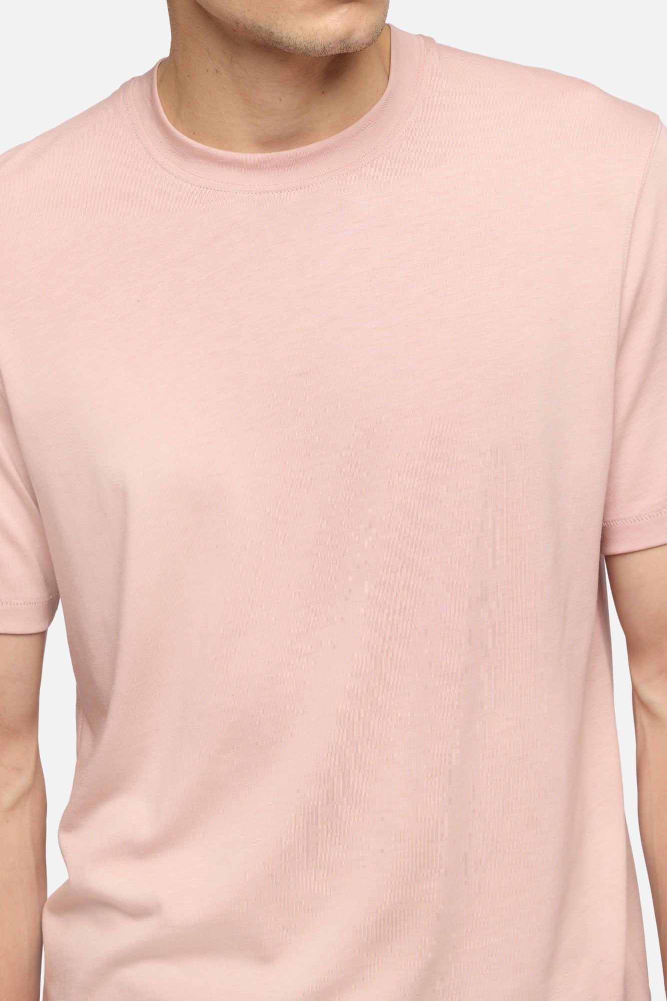 7-for-all-mankind-crewneck-tee-herren-lyocell-rose-braun image 4