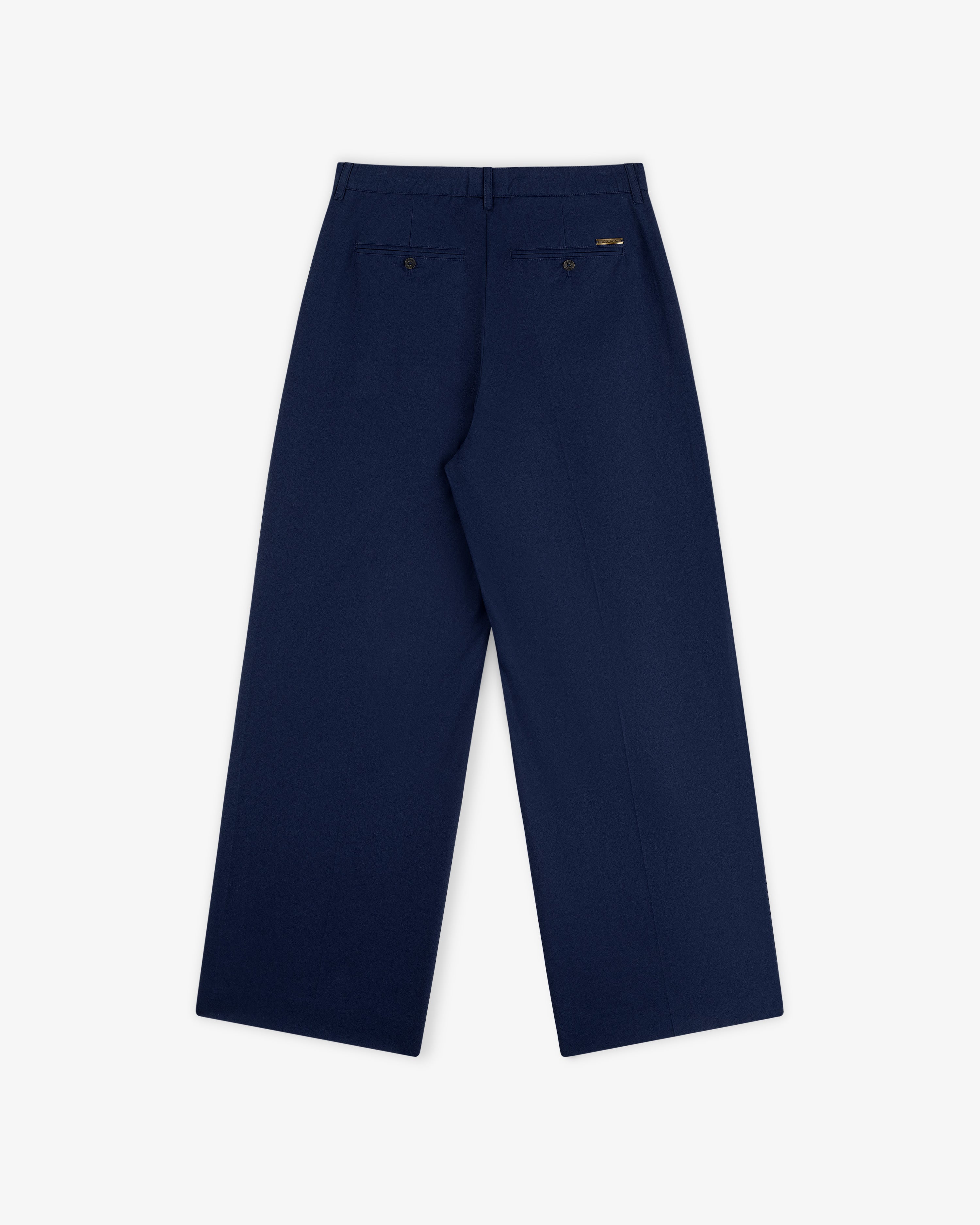 aim-leon-dore-lightweight-pleated-cotton-trouser-navy-herren-hose image 3