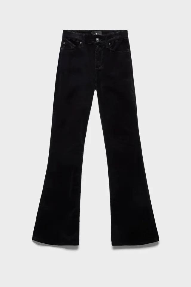7-for-all-mankind-leggy-bootcut-hose-velvet-black image 1