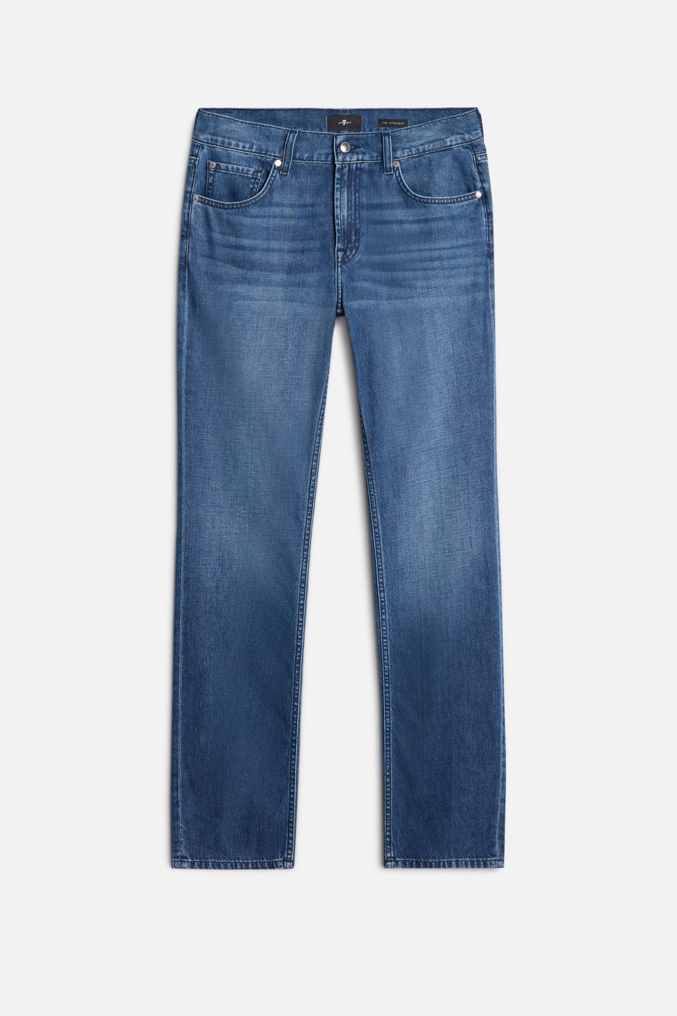 7-for-all-mankind-the-straight-herren-jeans-in-silk-denim-cosmos image 1