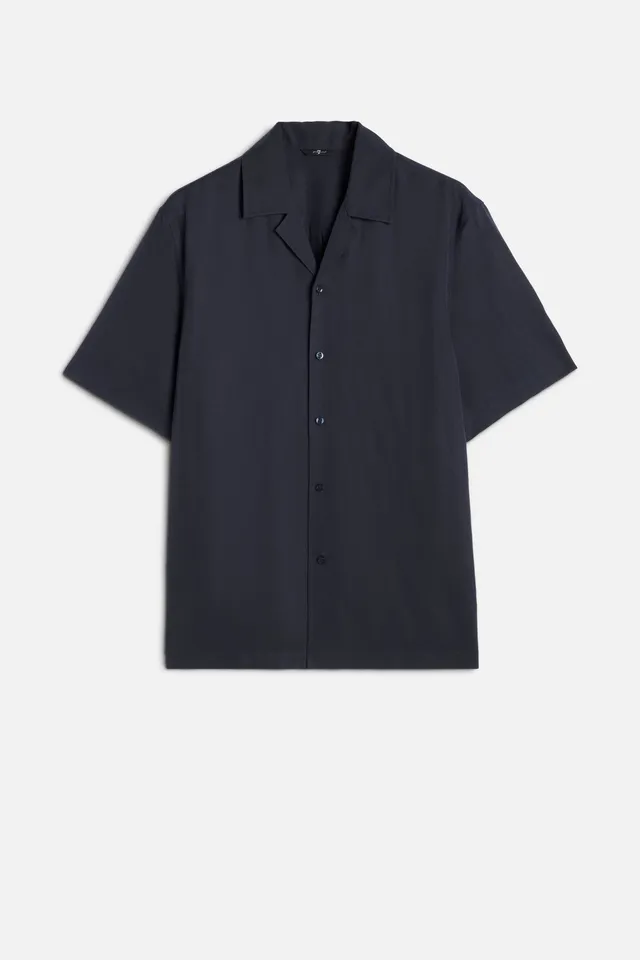 7-for-all-mankind-lyocell-camp-shirt-navy-herren image 1