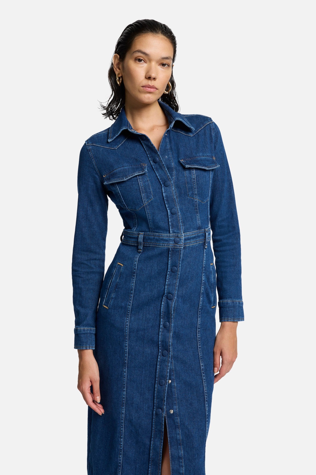 7-for-all-mankind-luxe-dress-cove-damen-midikleid image 2