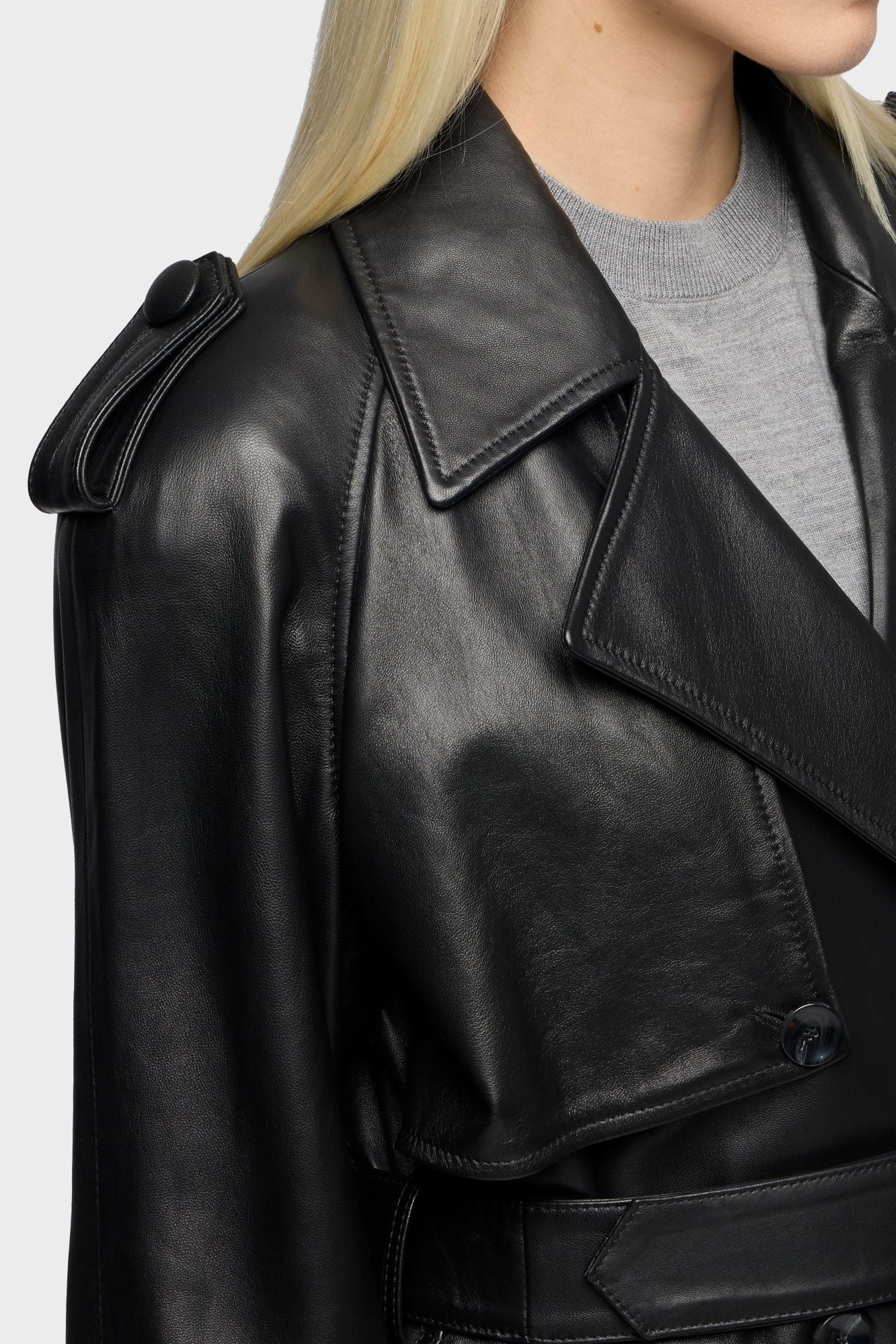 7-for-all-mankind-leather-trench-coat-black-damen-ledermantel image 4