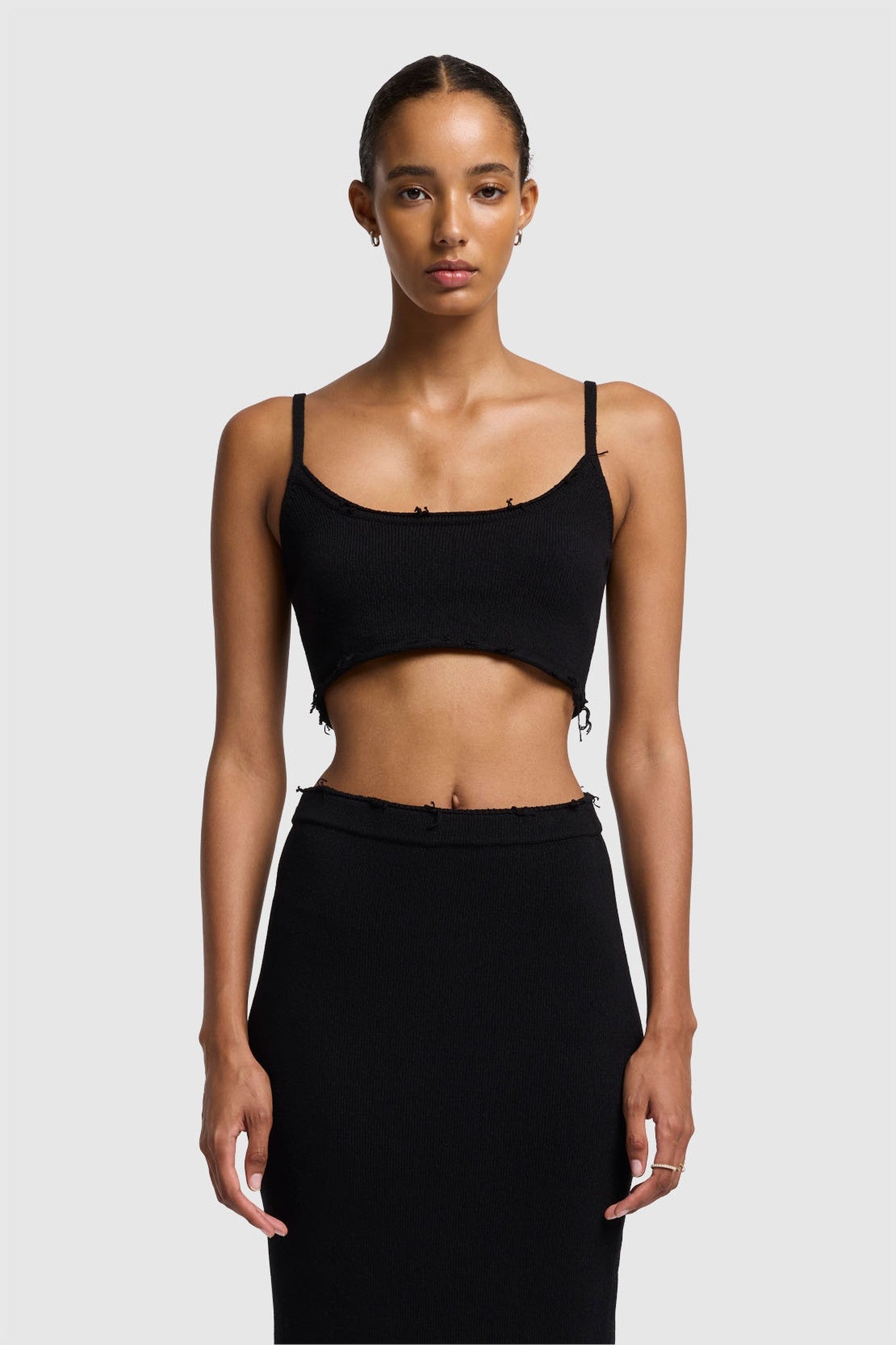 7-for-all-mankind-cropped-tank-cotton-black-top image 1