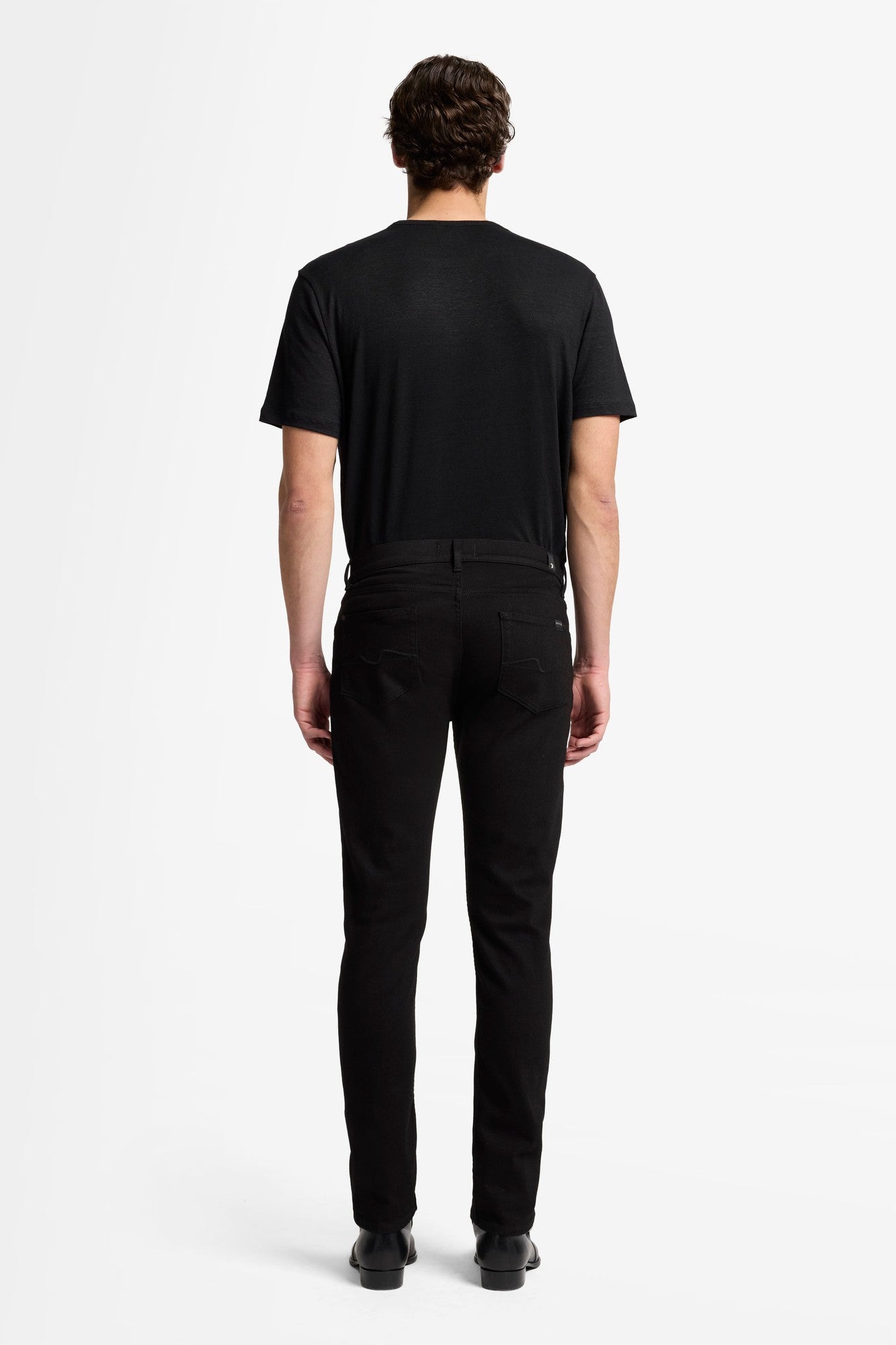 7-for-all-mankind-slimmy-tapered-luxe-performance-rinse-black-jeans-herren image 5