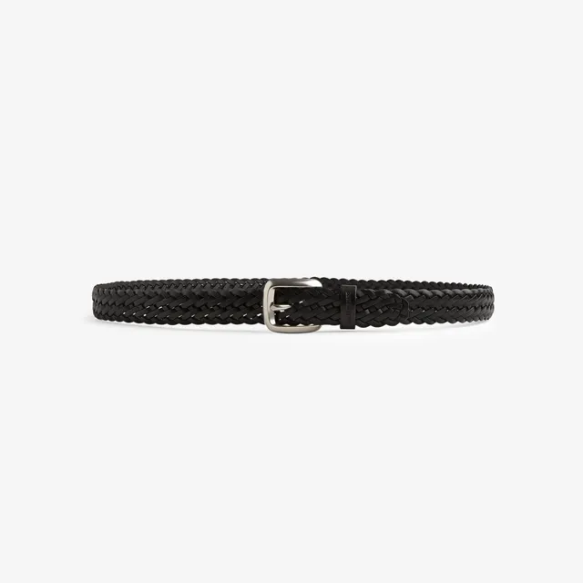aim-leon-dore-braided-leather-belt-geflochtener-lederg-rtel-schwarz image 1