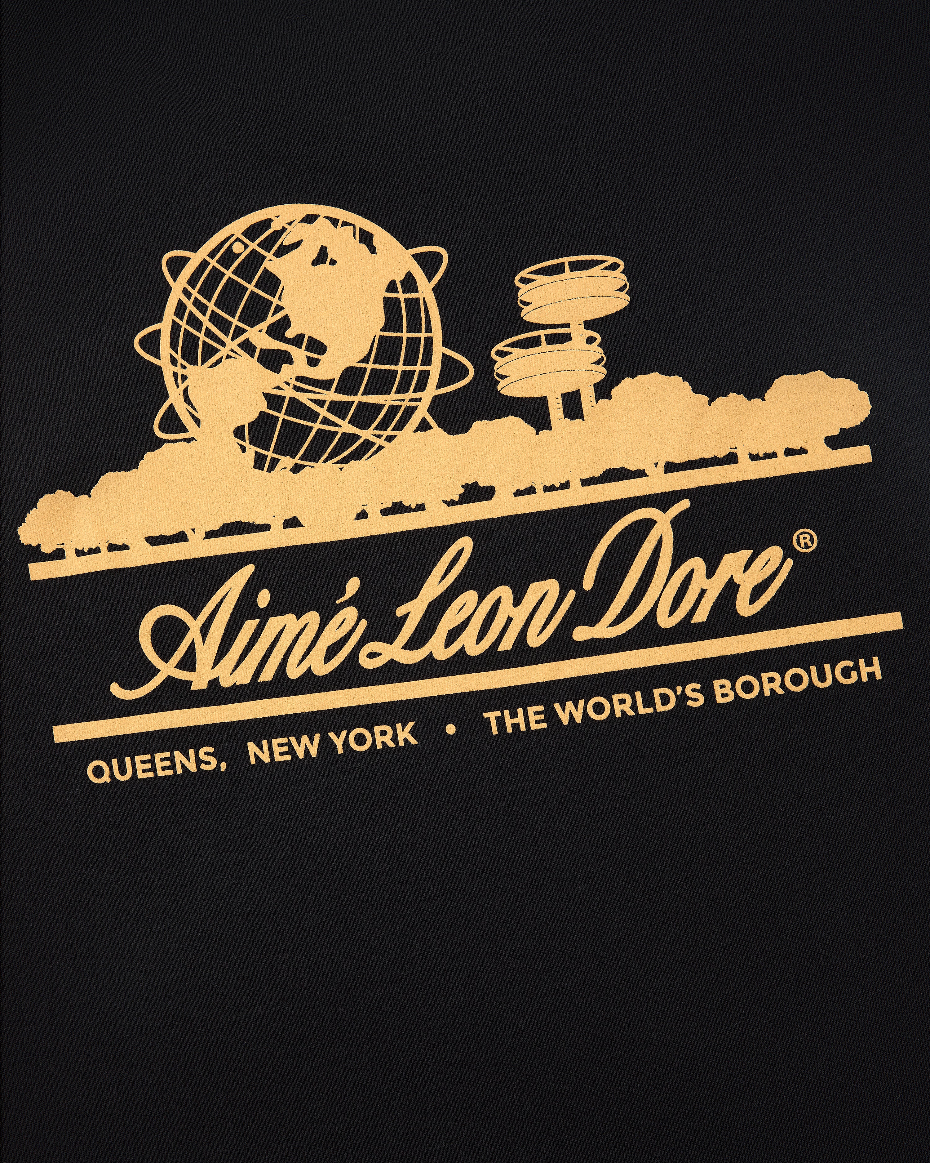 aim-leon-dore-unisphere-tee-schwarz image 6
