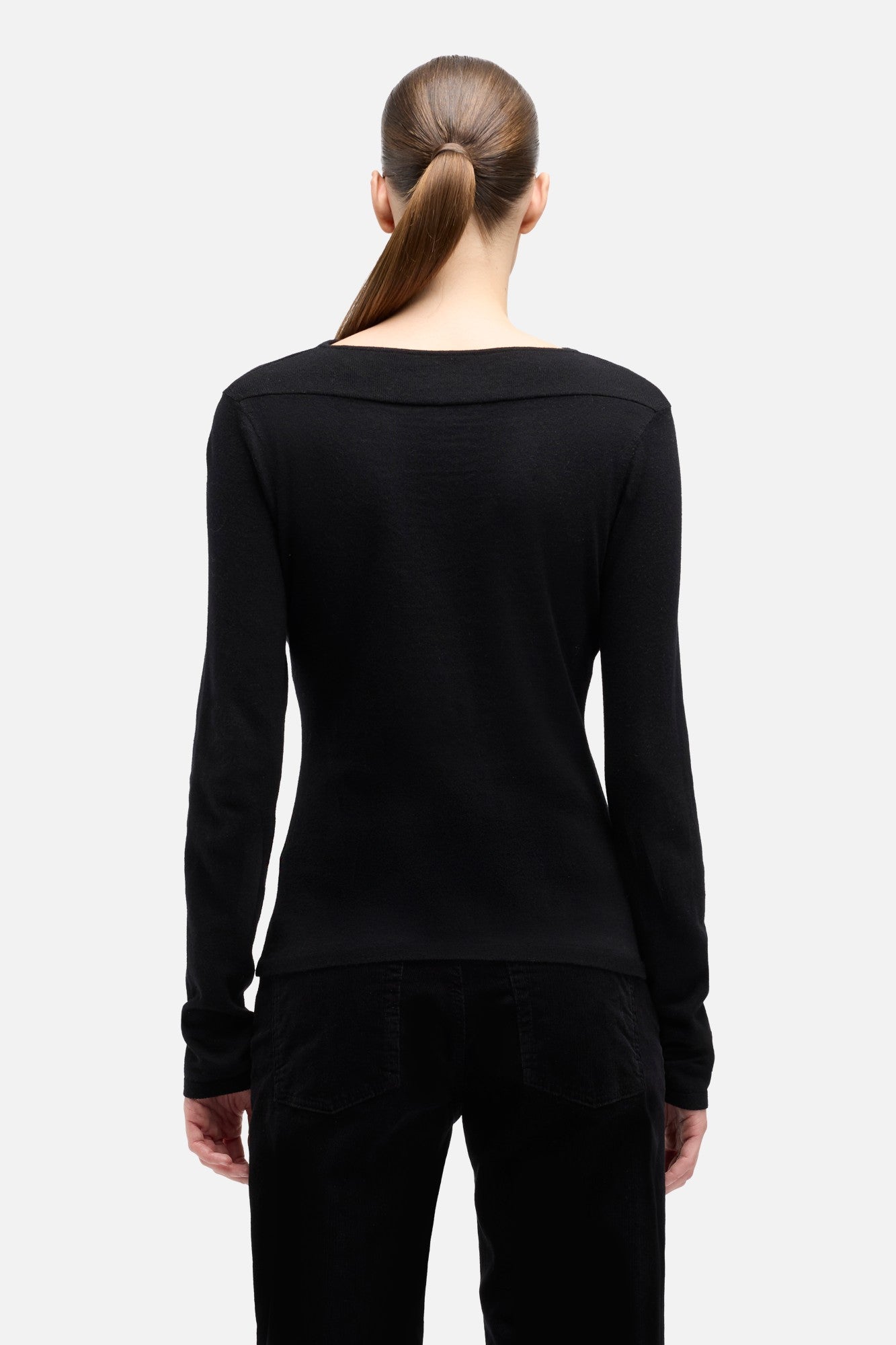 7-for-all-mankind-cashmere-blend-cutout-sweater-black-damen image 5