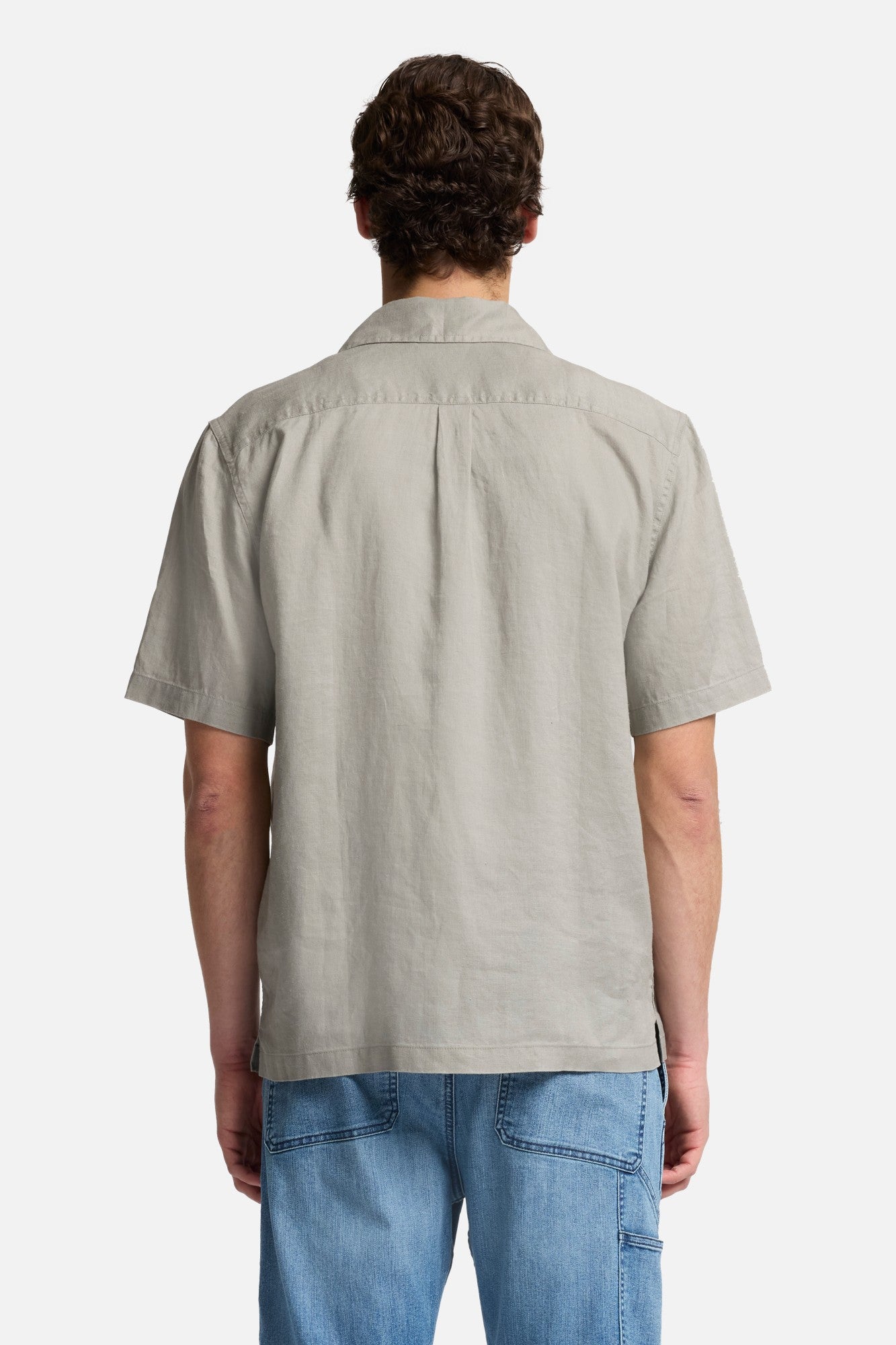 7-for-all-mankind-linen-camp-shirt-sage-herren-kurzarm image 5
