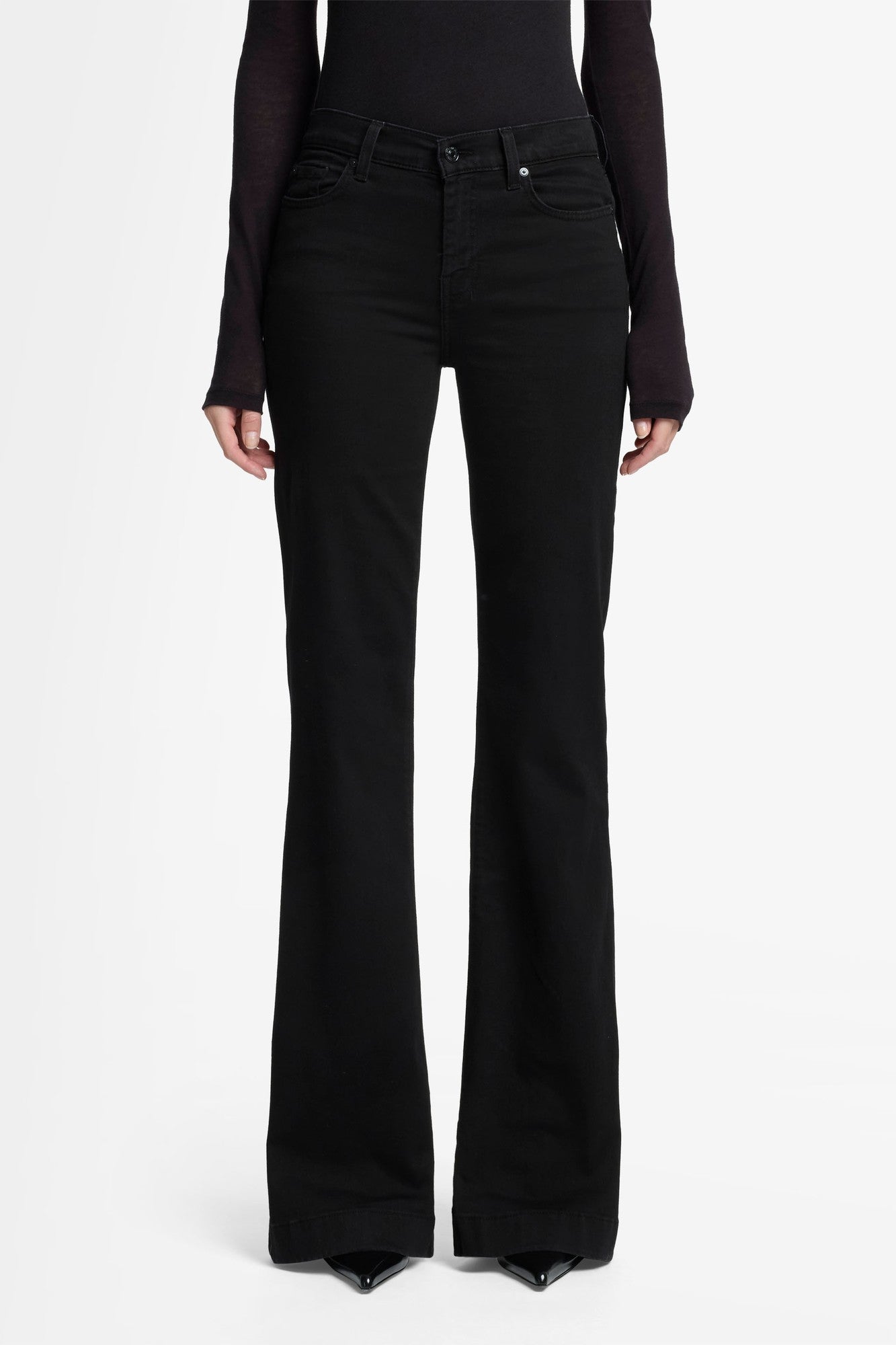 7-for-all-mankind-dojo-flare-jeans-in-night-black image 3