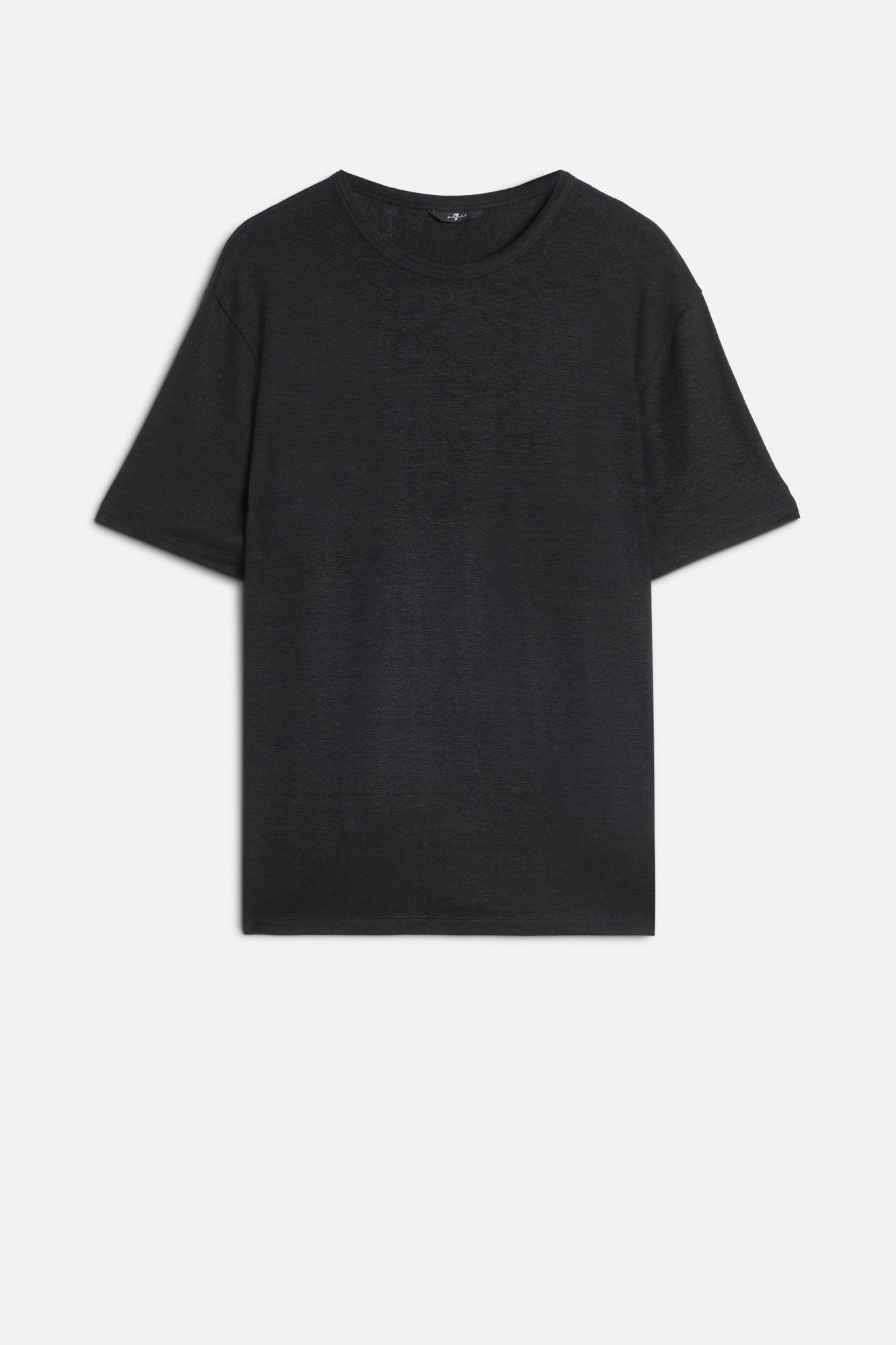 7-for-all-mankind-linen-tee-black-herren-t-shirt image 1