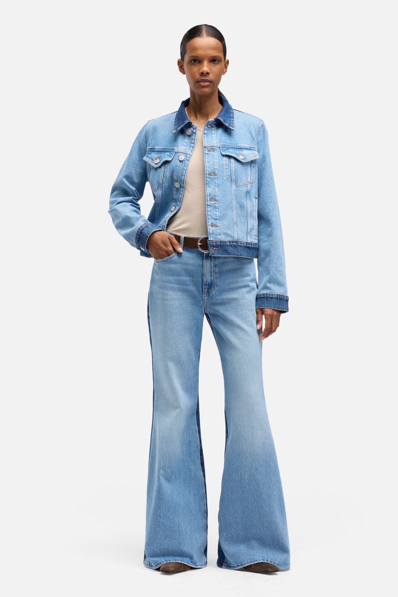 7-for-all-mankind-adi-trucker-jacket-joker-damen-jeansjacke image 2