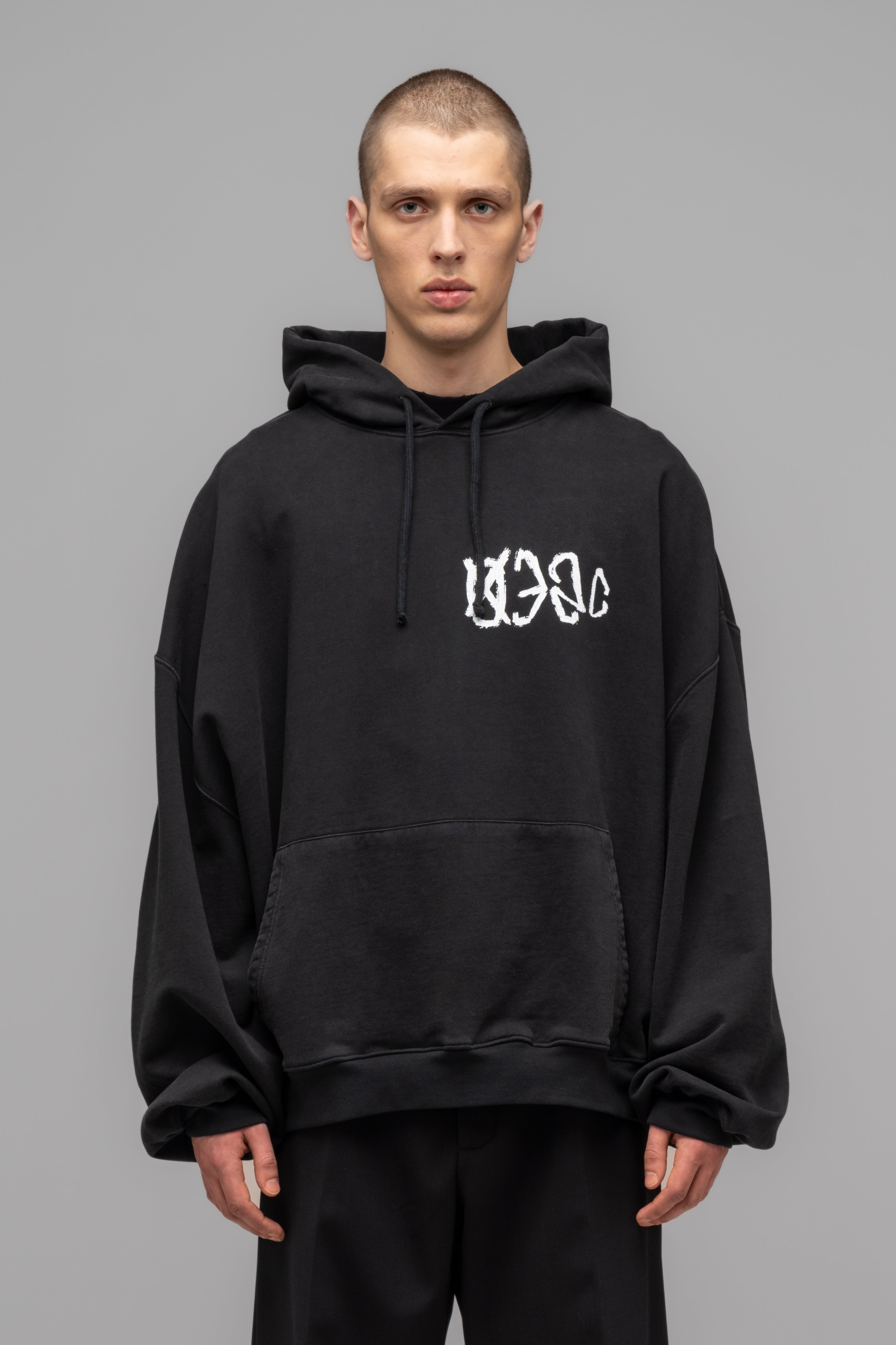 032c-hoodie-with-print-sos-oversized-faded-black-unisex image 2