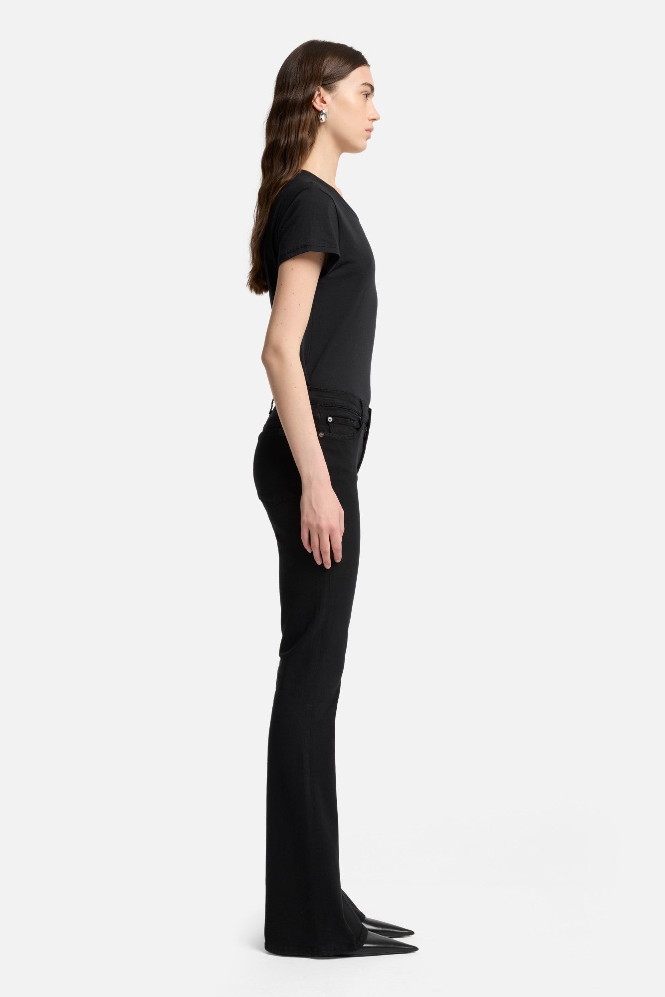 7-for-all-mankind-slim-illusion-high-waist-ali-flare-jeans-schwarz image 6