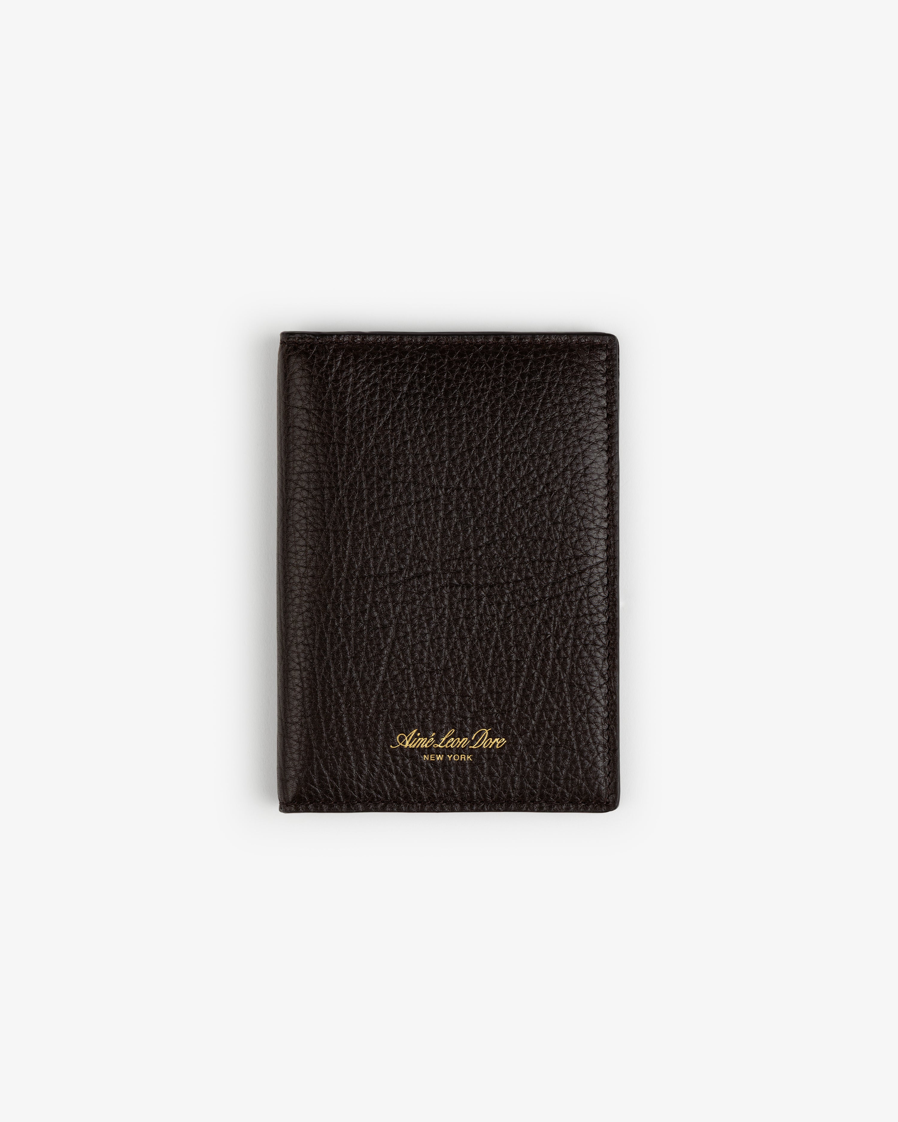 aim-leon-dore-tumbled-leather-passport-holder-braun-aus-kalbsleder image 2