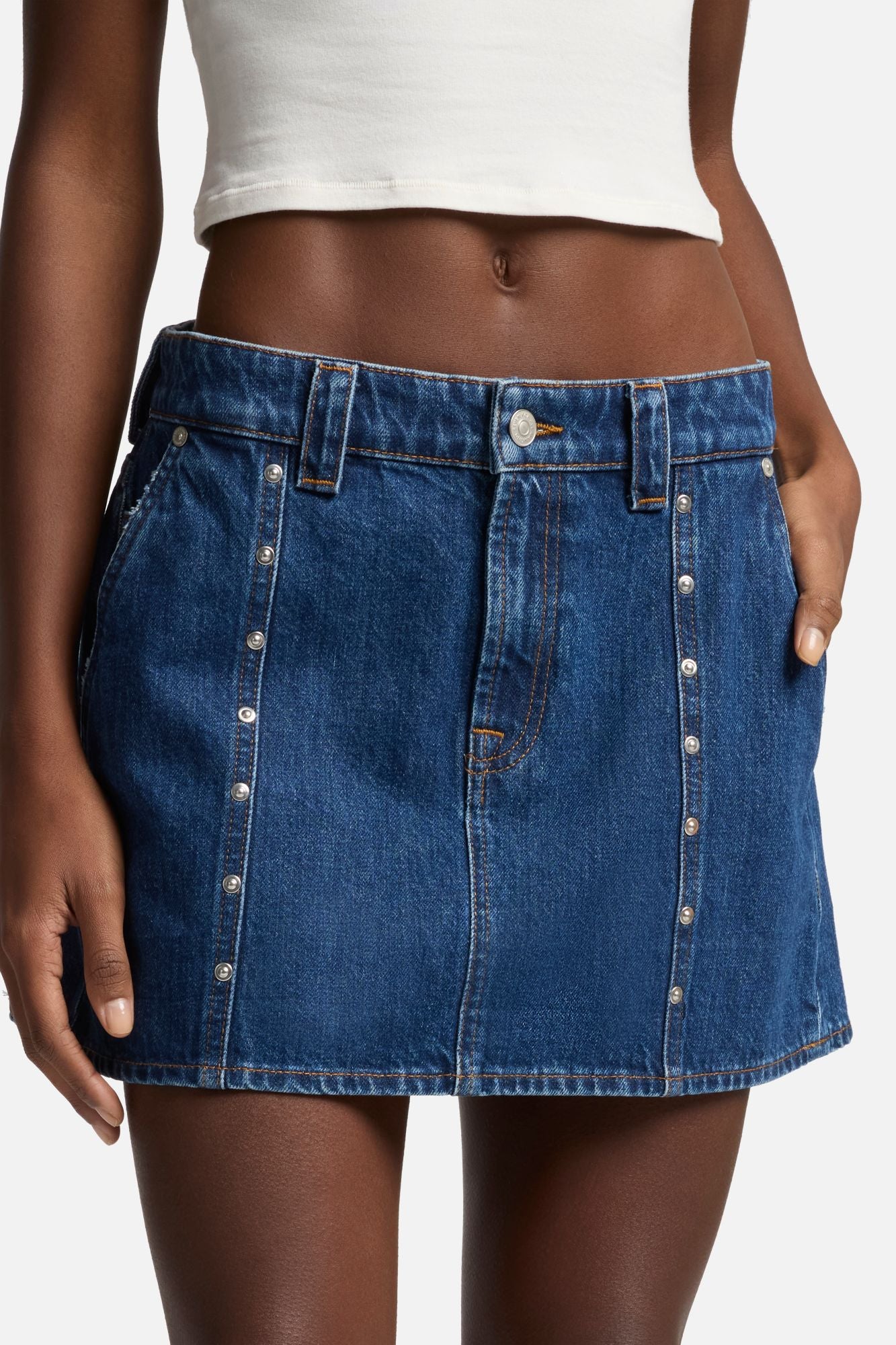 mankind-milly-studded-mini-rock-damen-le-blue image 7