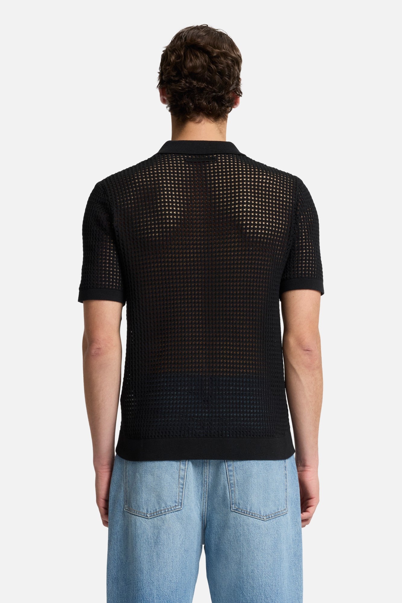 7-for-all-mankind-short-sleeve-crochet-polo-black-herren image 5