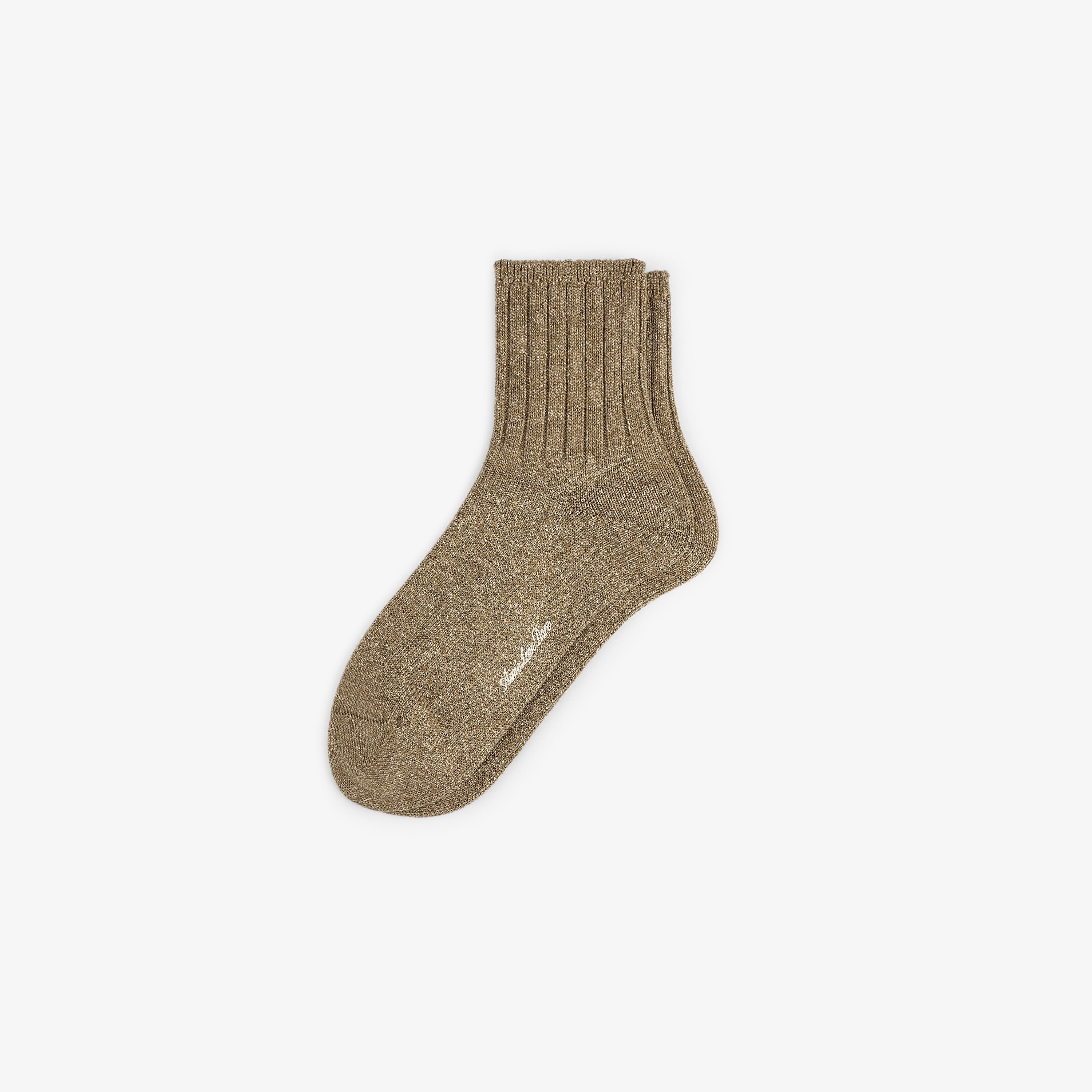 aim-leon-dore-marled-quarter-sock-socken-taupe image 1