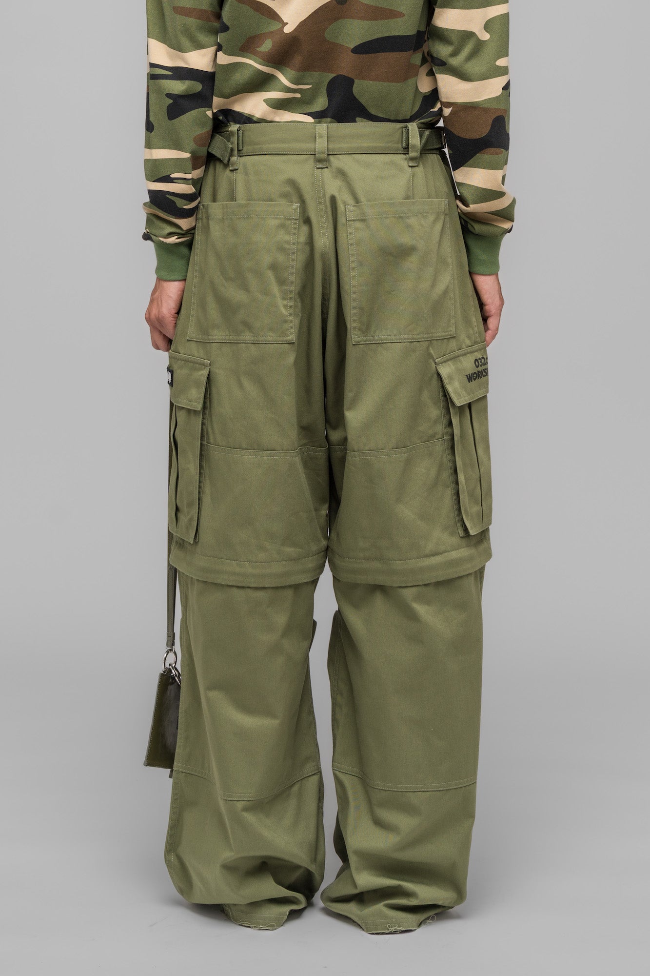 032c-masked-choice-cargo-pants-zip-off-faded-green image 5