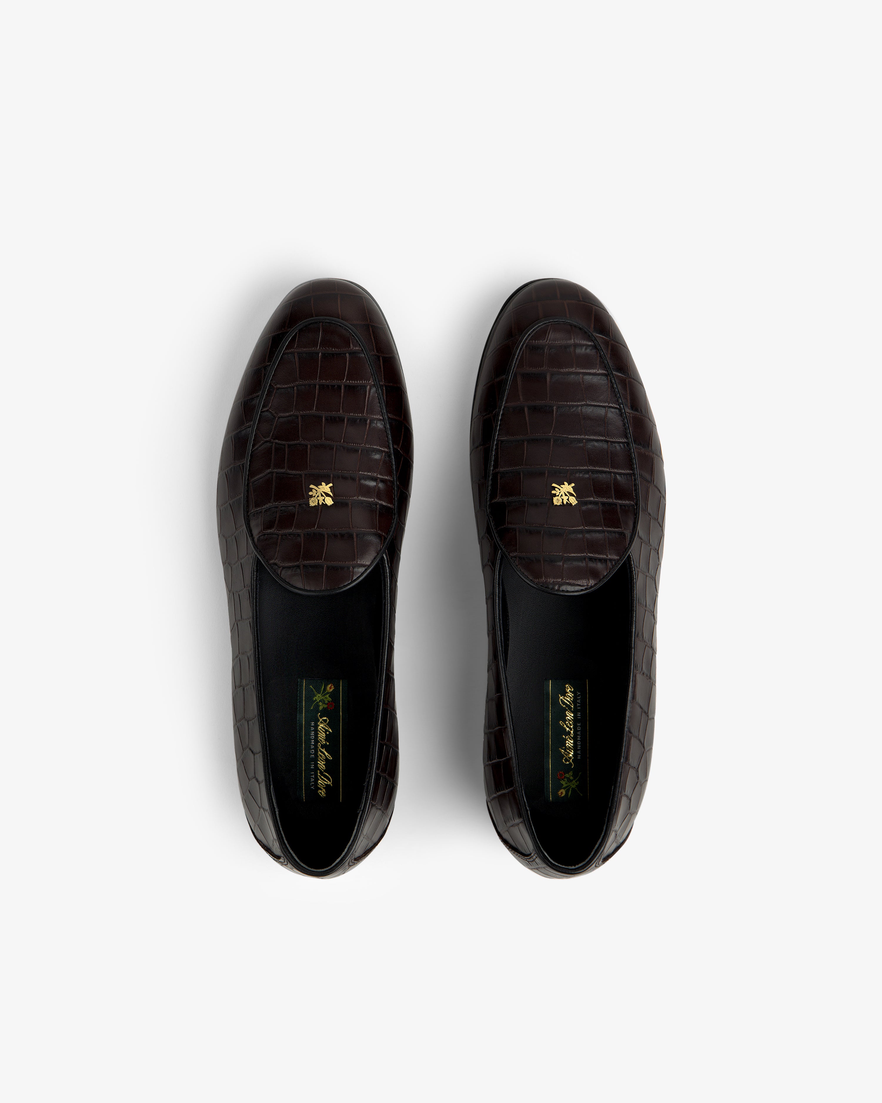 aim-leon-dore-croc-embossed-crest-sal-ni-loafer-brauner-lederloafer image 5