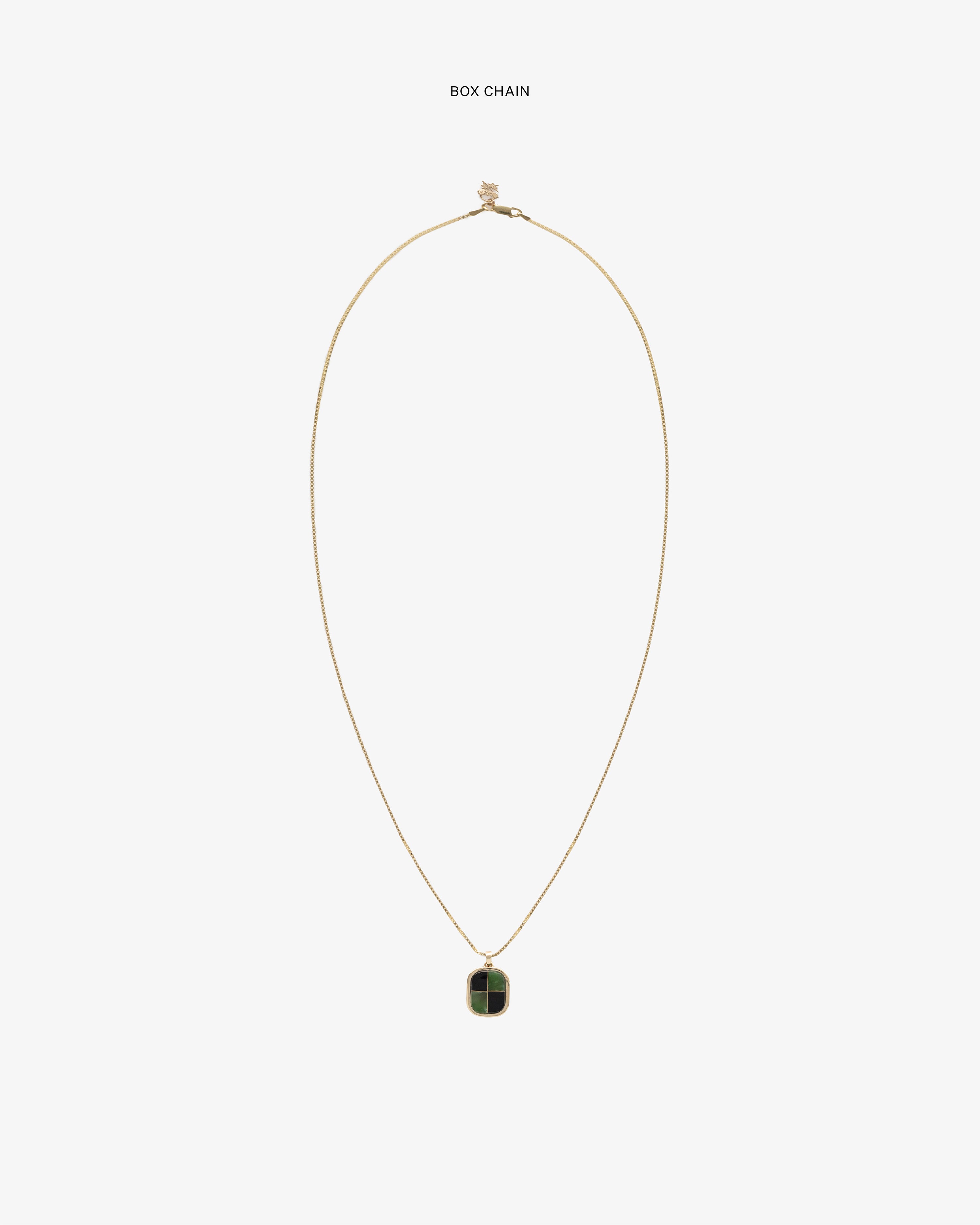 aim-leon-dore-14kt-gold-mosaic-pendant-gr-n-schwarz image 6