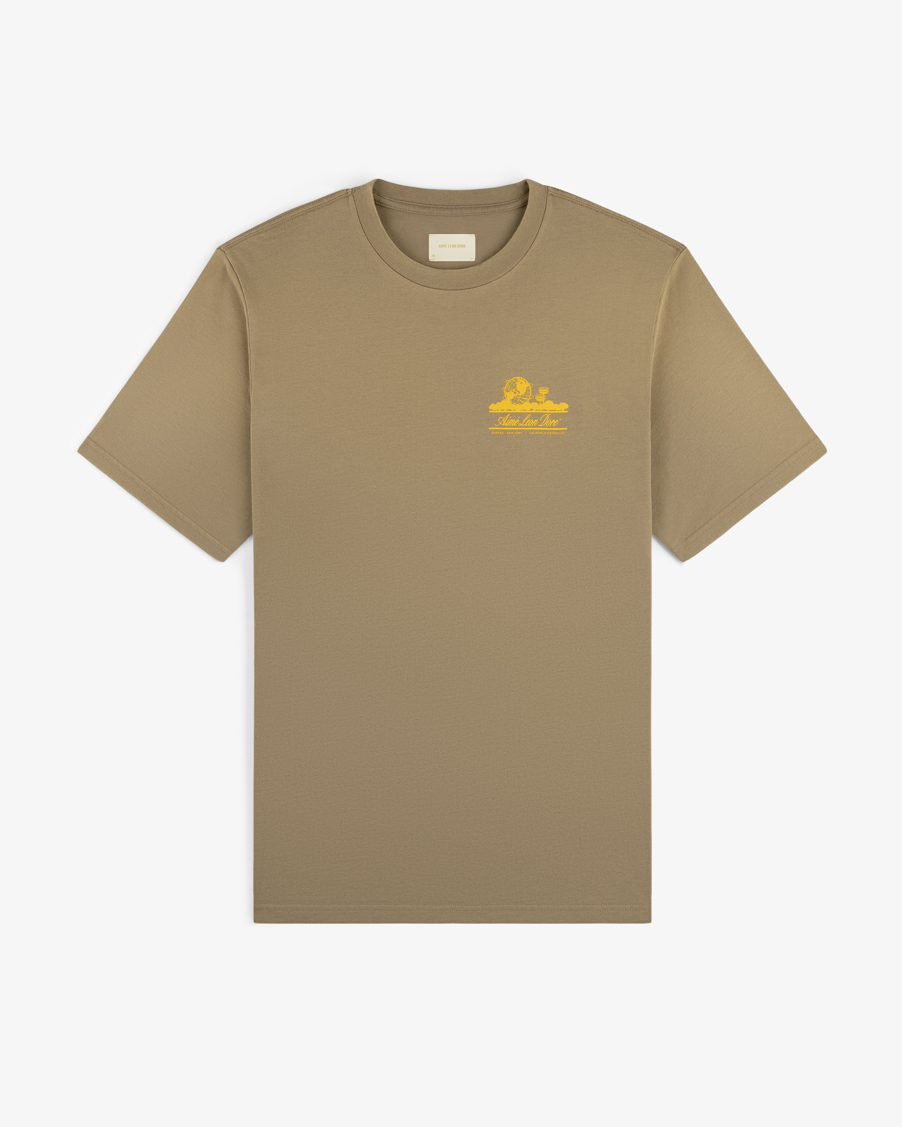 aim-leon-dore-sun-faded-unisphere-tee-t-shirt-taupe-aus-baumwolle image 3