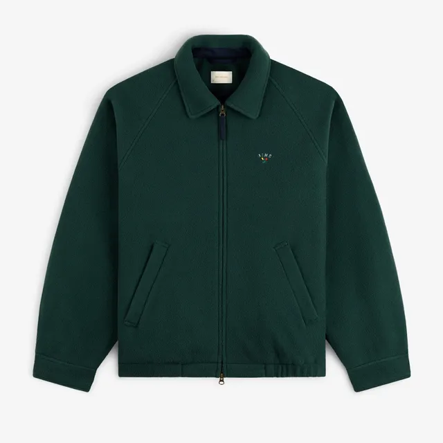 aim-leon-dore-crest-fleece-casual-jacket-freizeitjacke-gr-n image 1