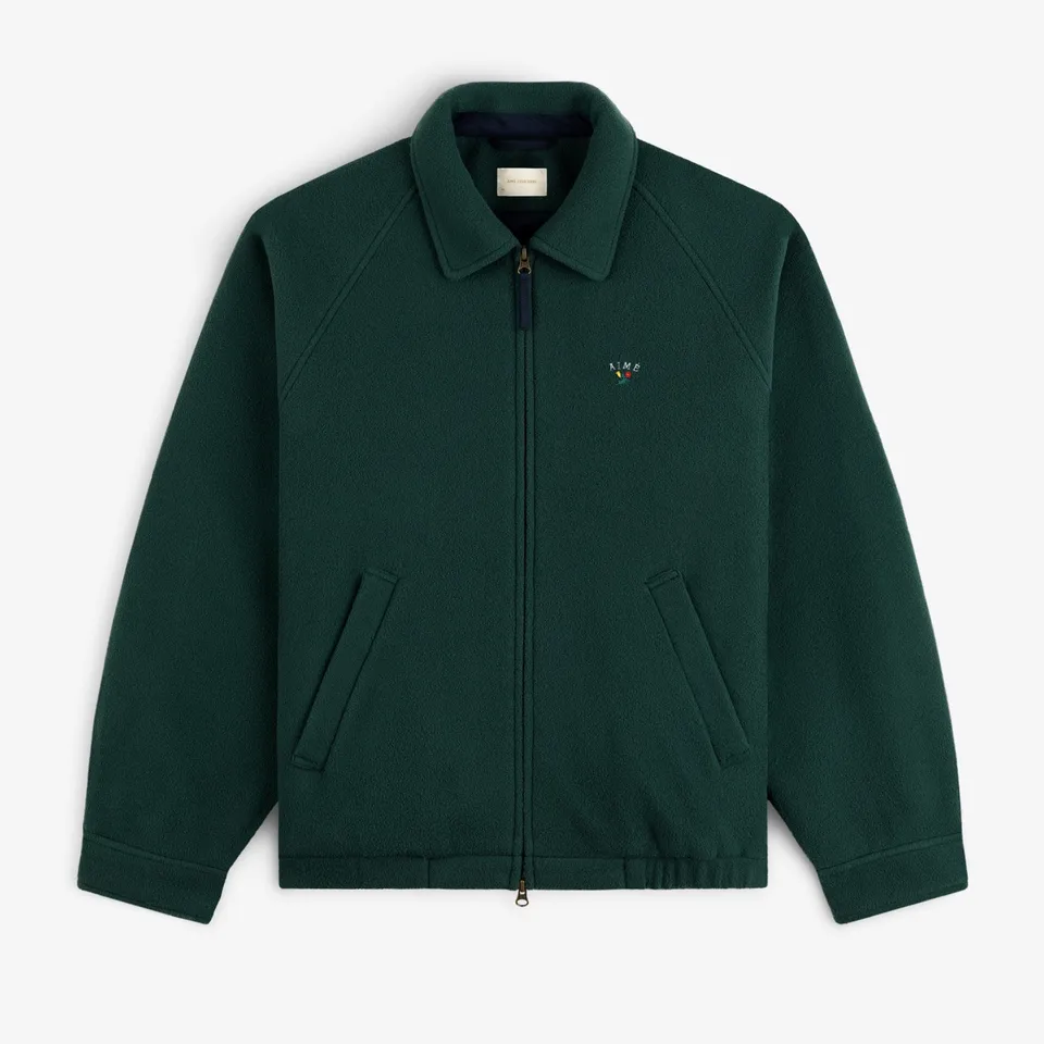 aim-leon-dore-crest-fleece-casual-jacket-freizeitjacke-gr-n image 1