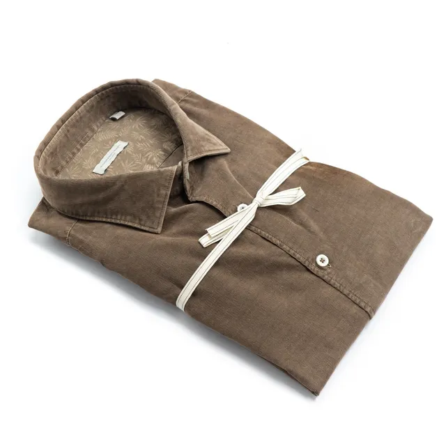alessandro-lamura-herren-samthemd-braun-cord-mit-bl-tter-innenkragen image 1