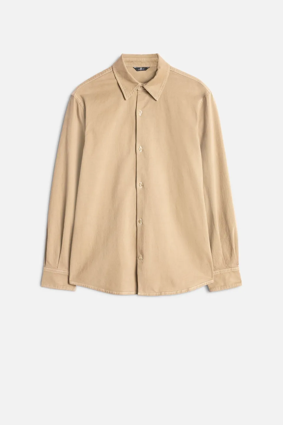 7-for-all-mankind-comfort-twill-button-up-hemd-silver-mink image 1