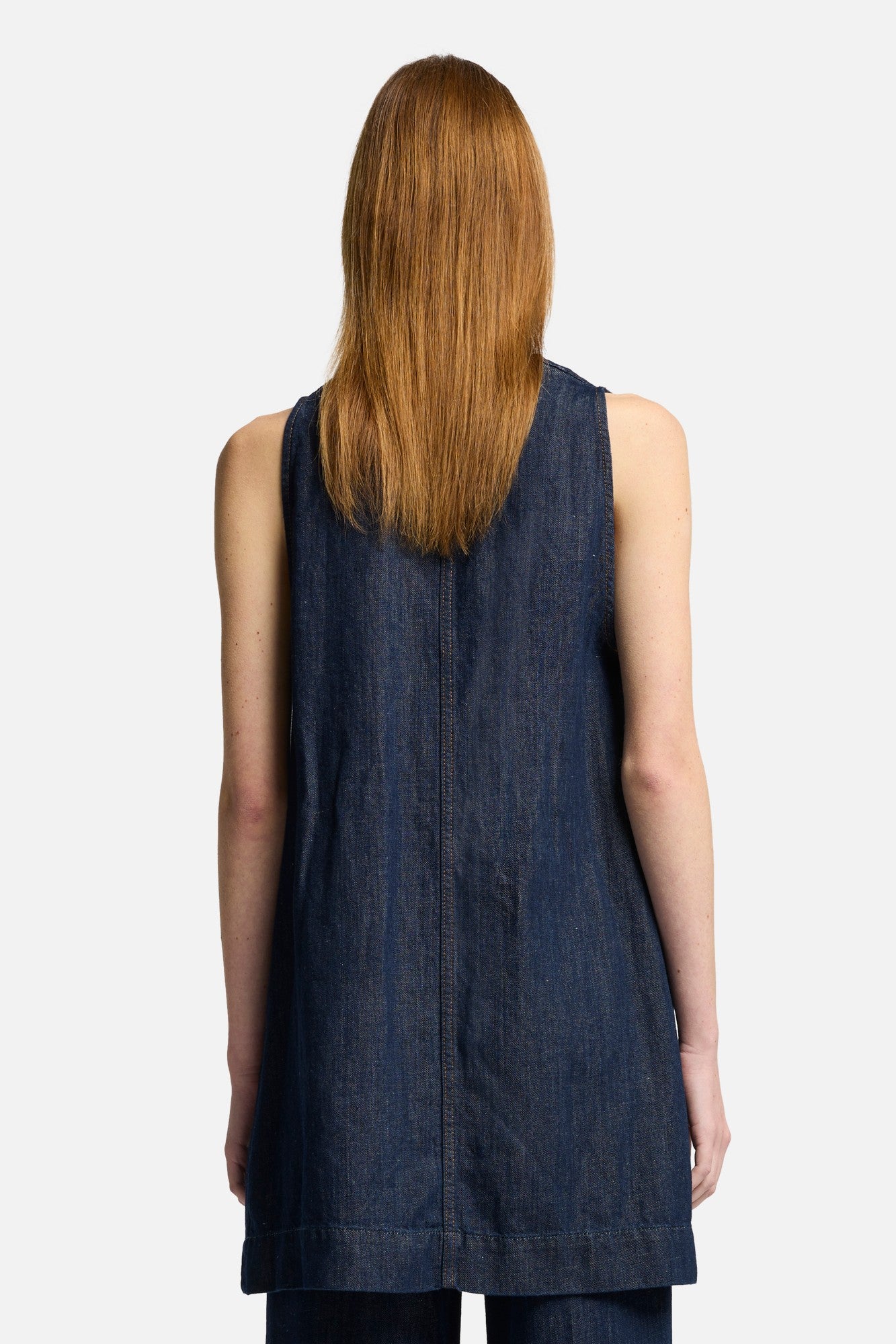 7-for-all-mankind-indigo-linen-v-neck-dress-blueberry-mini-kleid image 5
