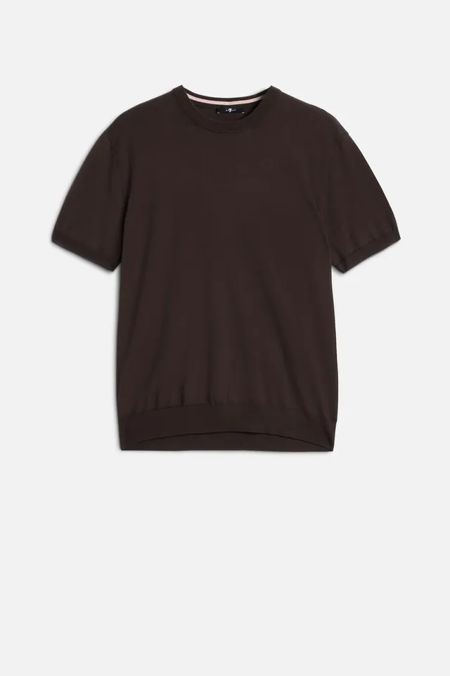 7-for-all-mankind-classic-short-sleeve-pullover-espresso image 1