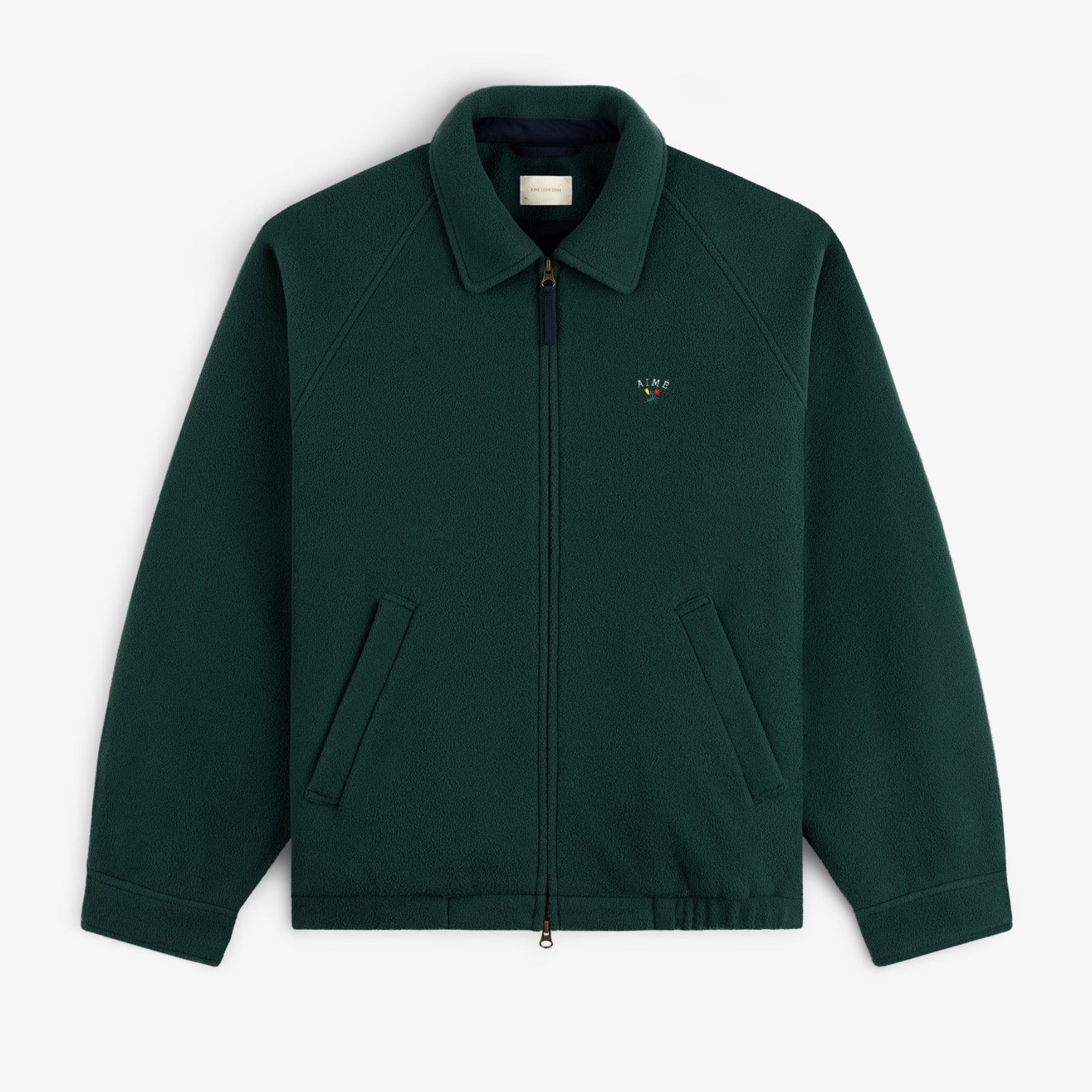 aim-leon-dore-crest-fleece-casual-jacket-freizeitjacke-gr-n image 1